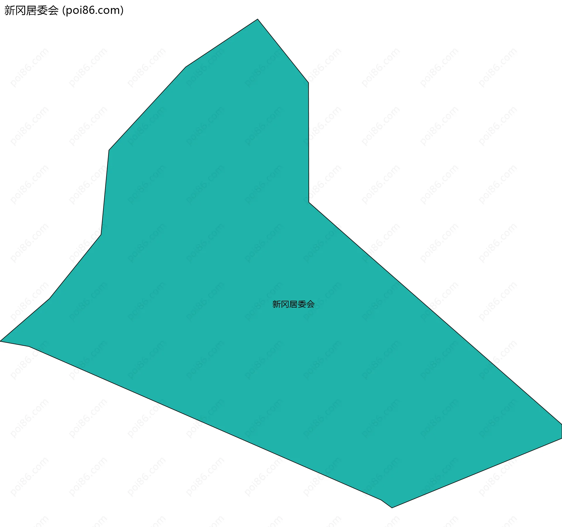 新冈居委会边界地图