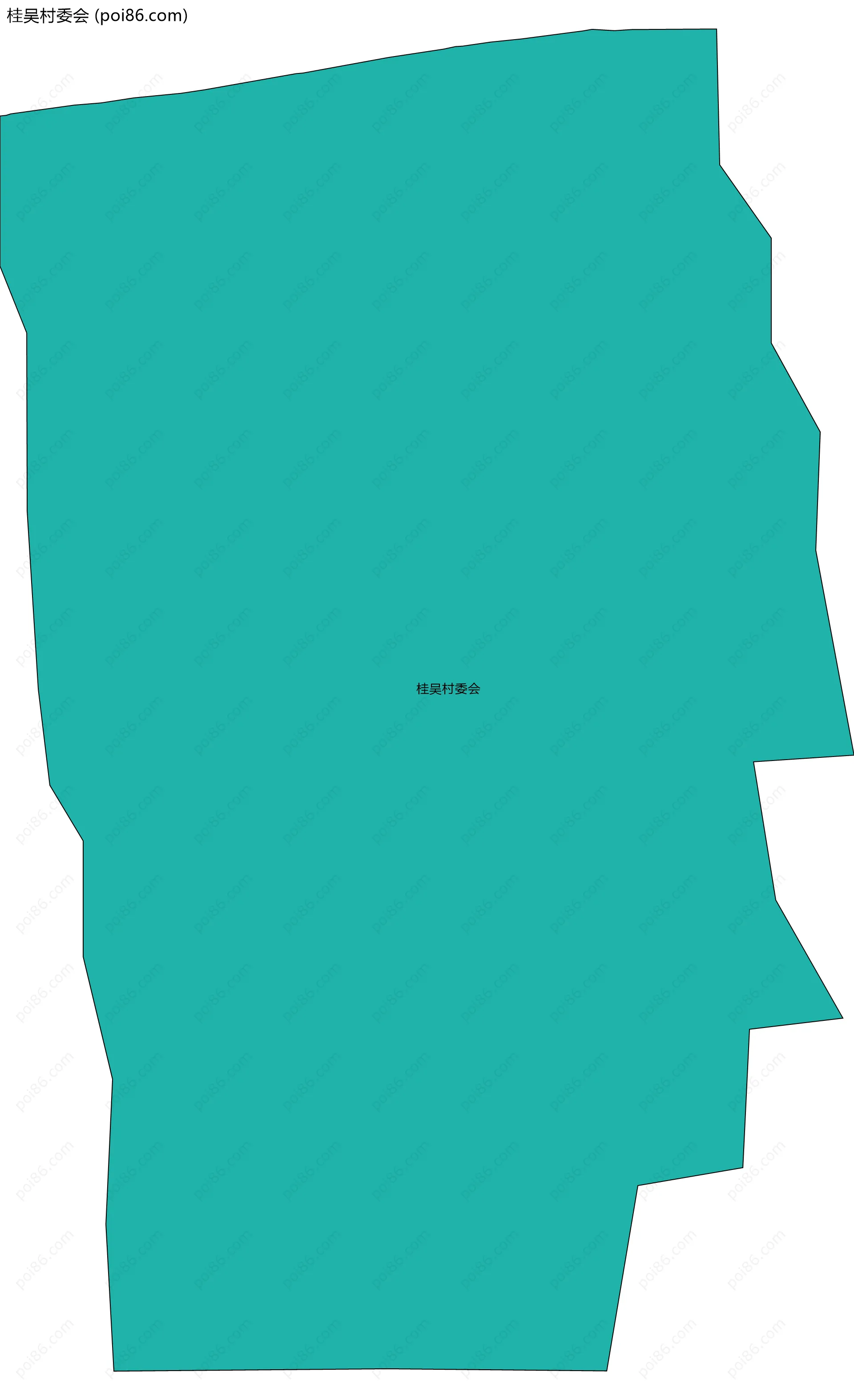 桂吴村委会边界地图