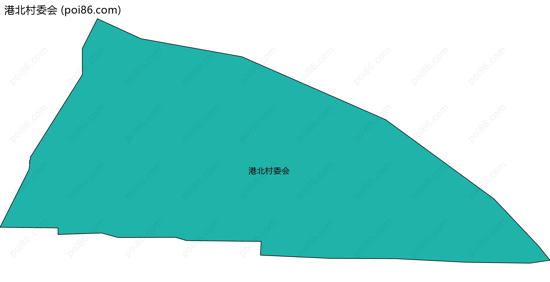 港北村委会边界地图
