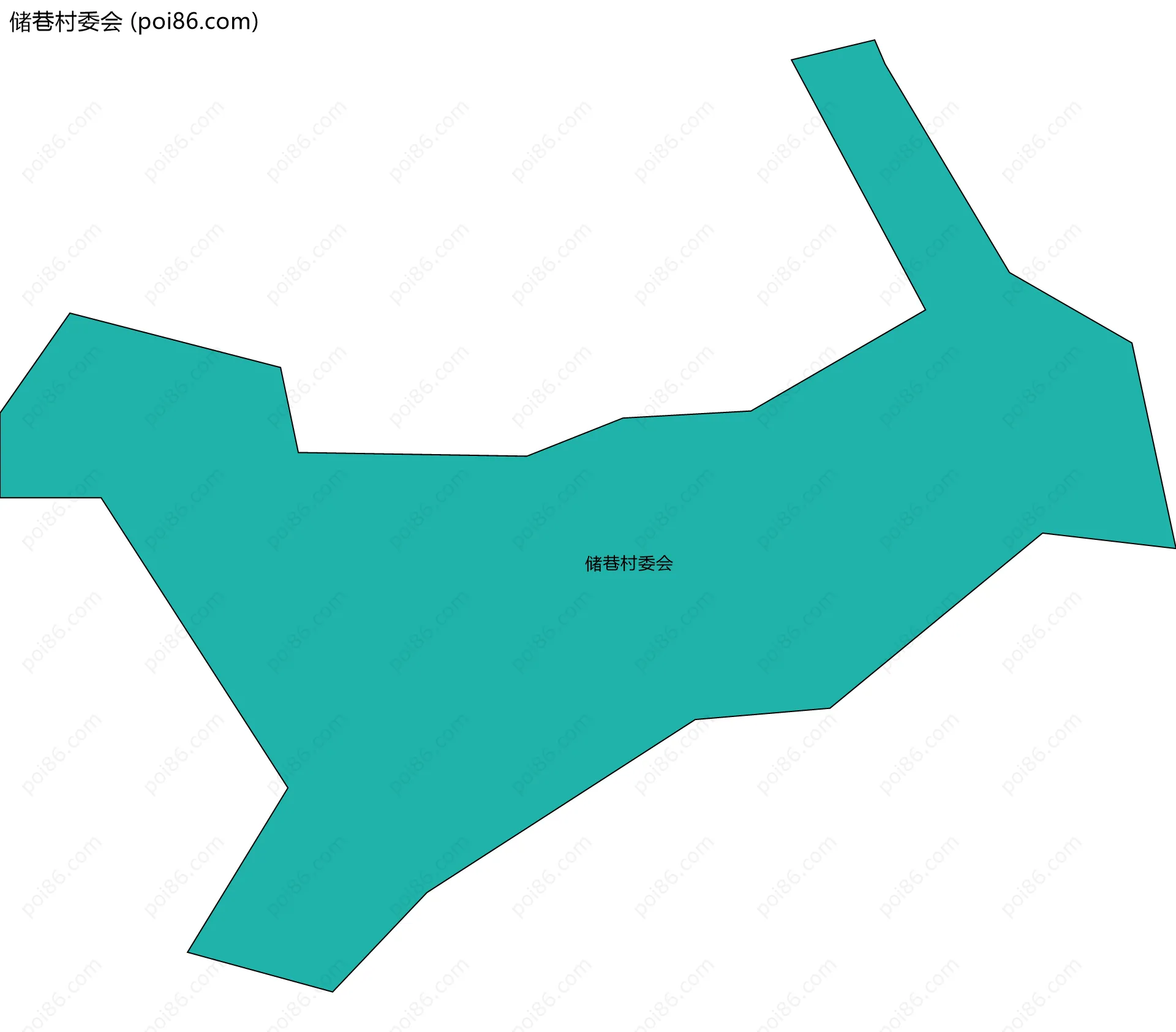 储巷村委会边界地图