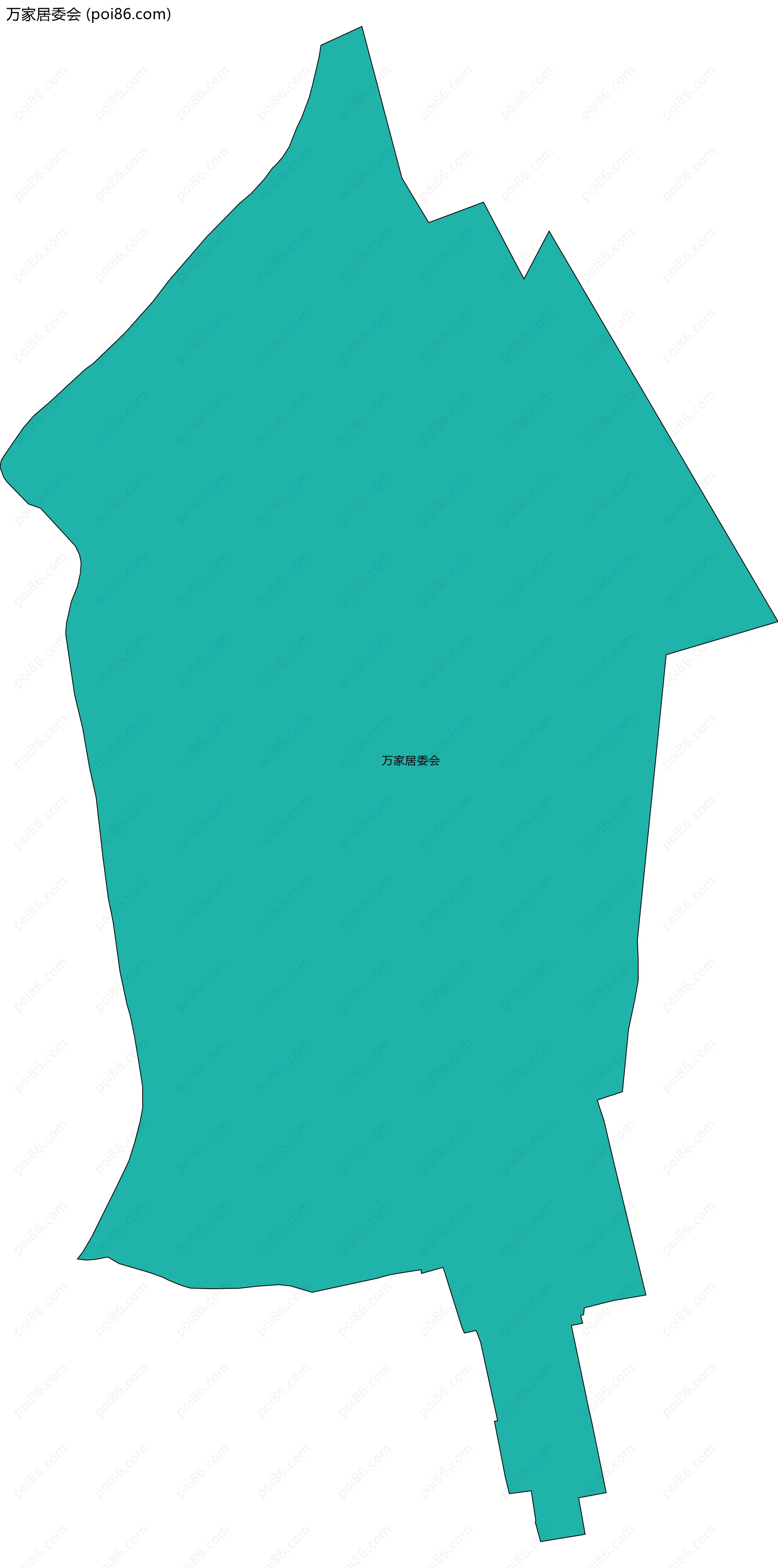 万家居委会边界地图