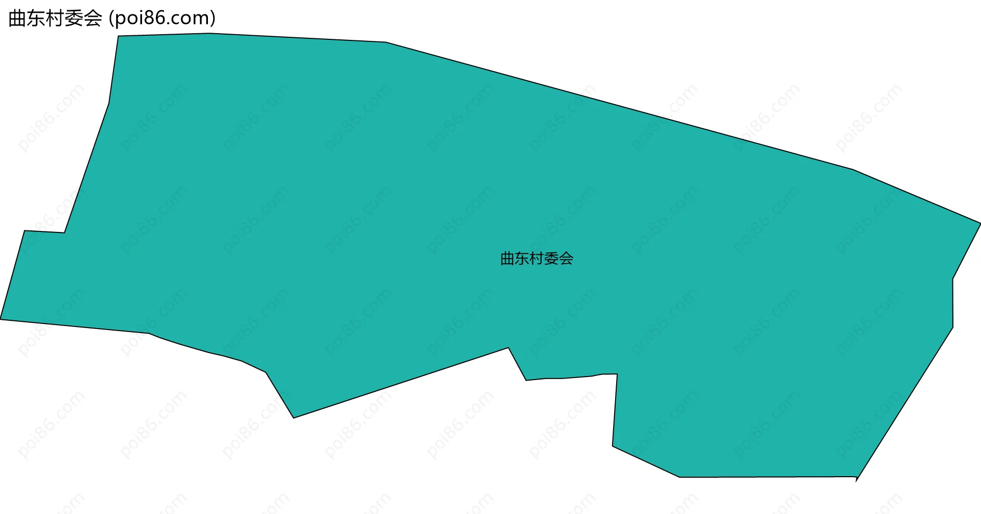 曲东村委会边界地图