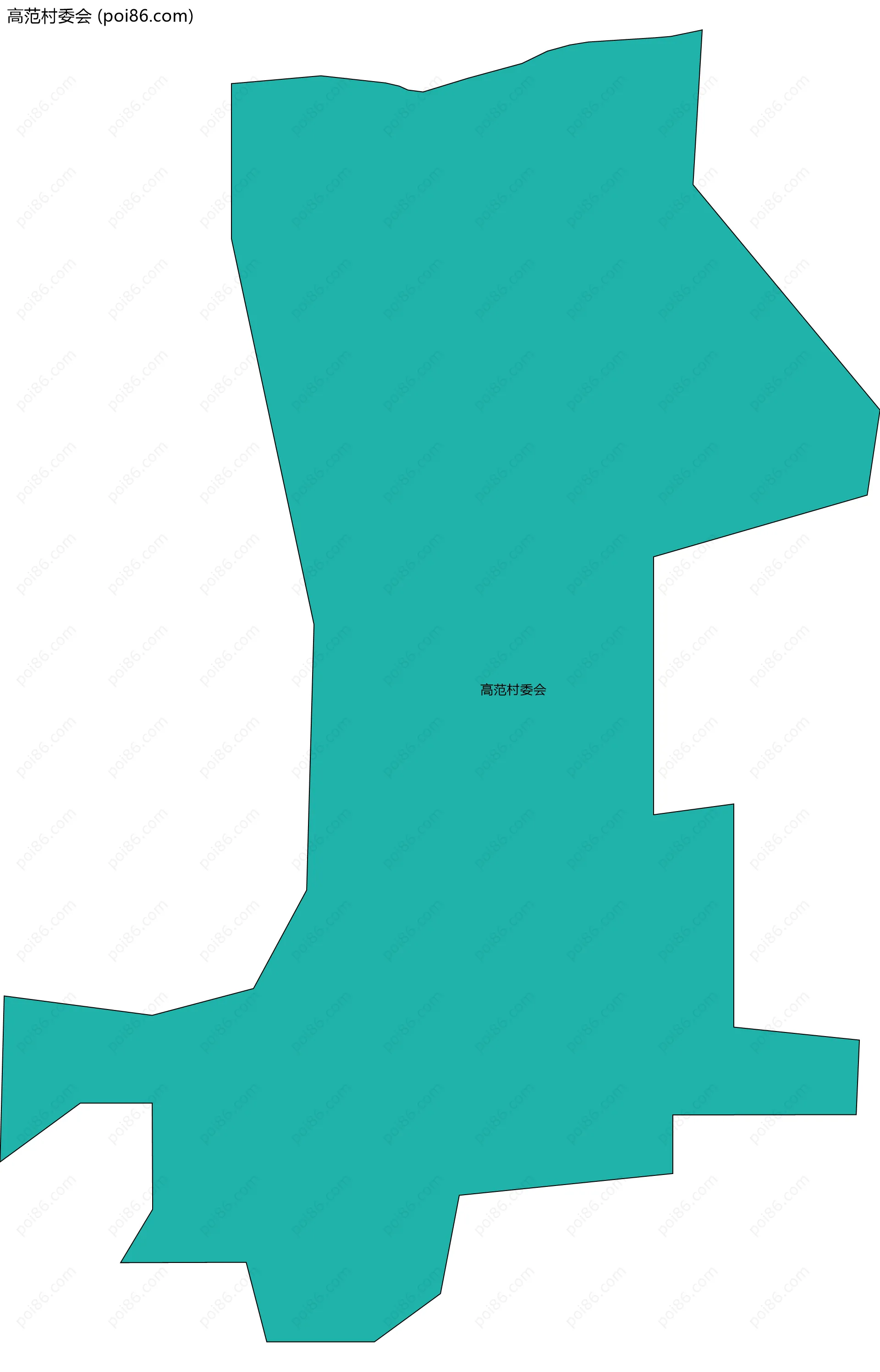 高范村委会边界地图