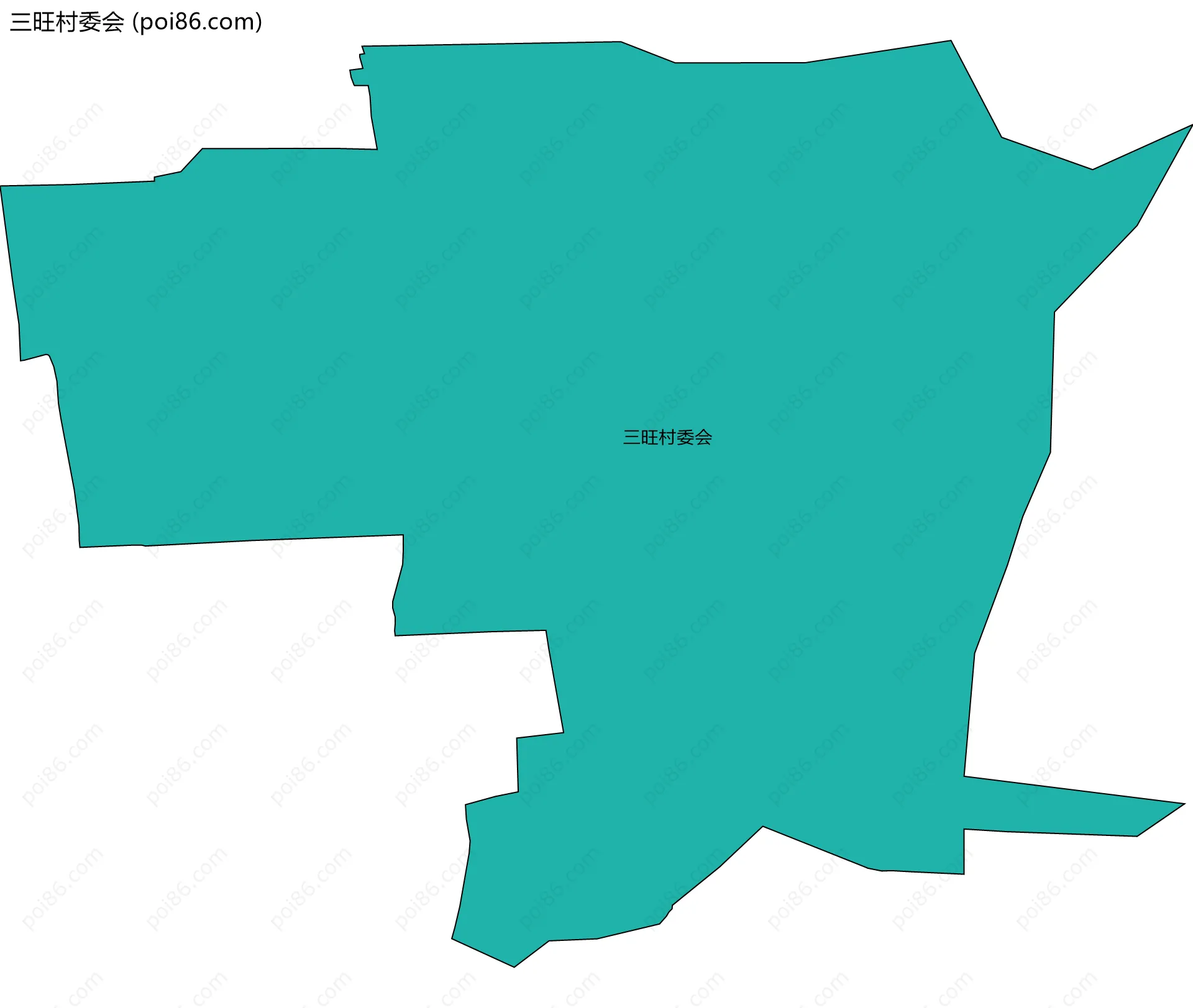 三旺村委会边界地图