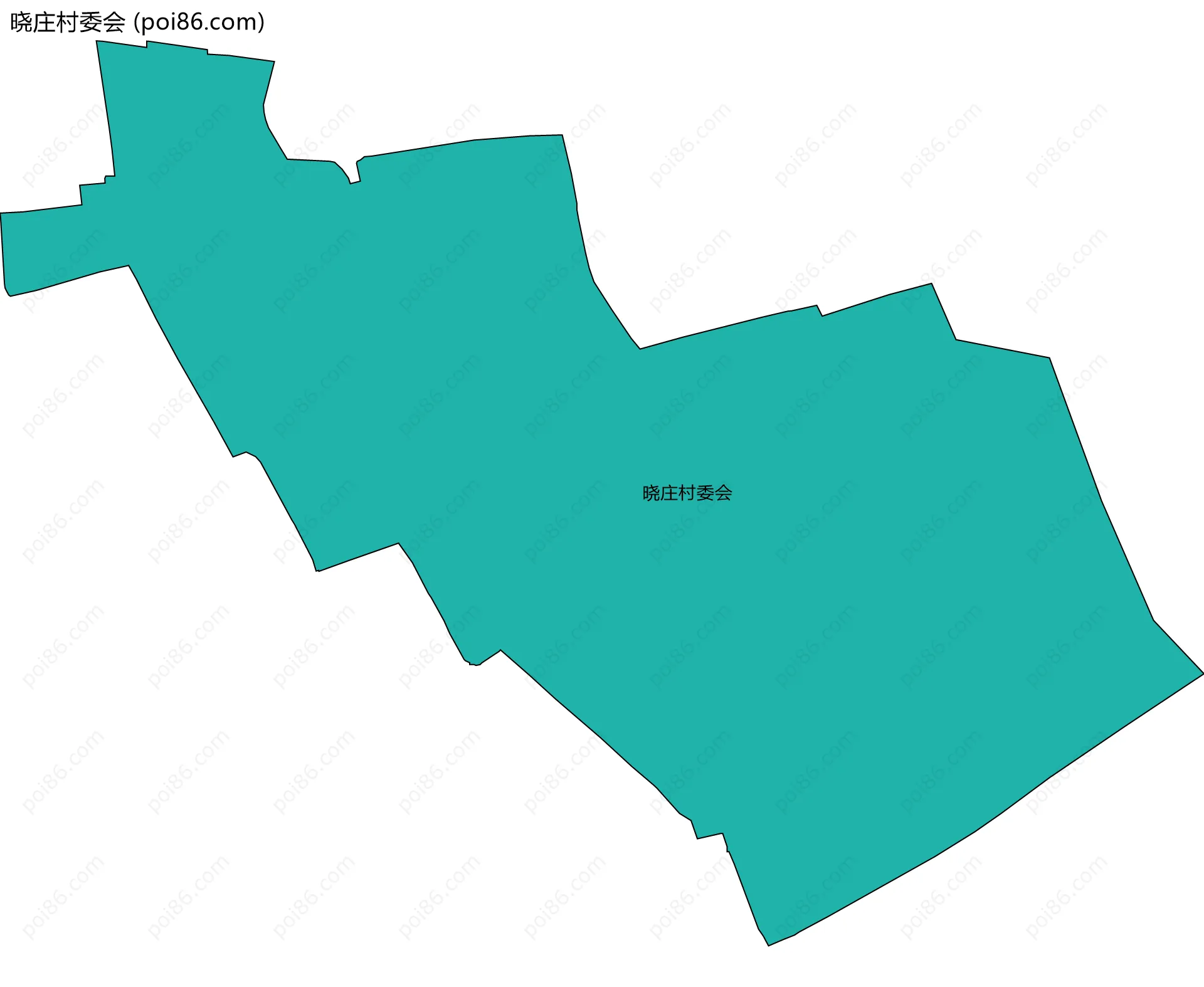 晓庄村委会边界地图