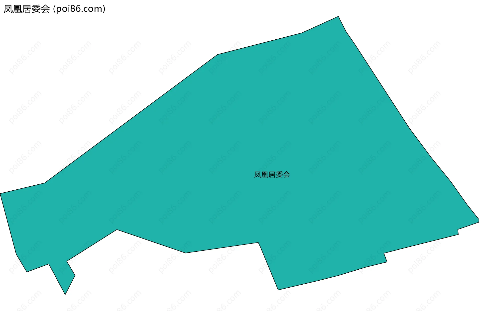 凤凰居委会边界地图