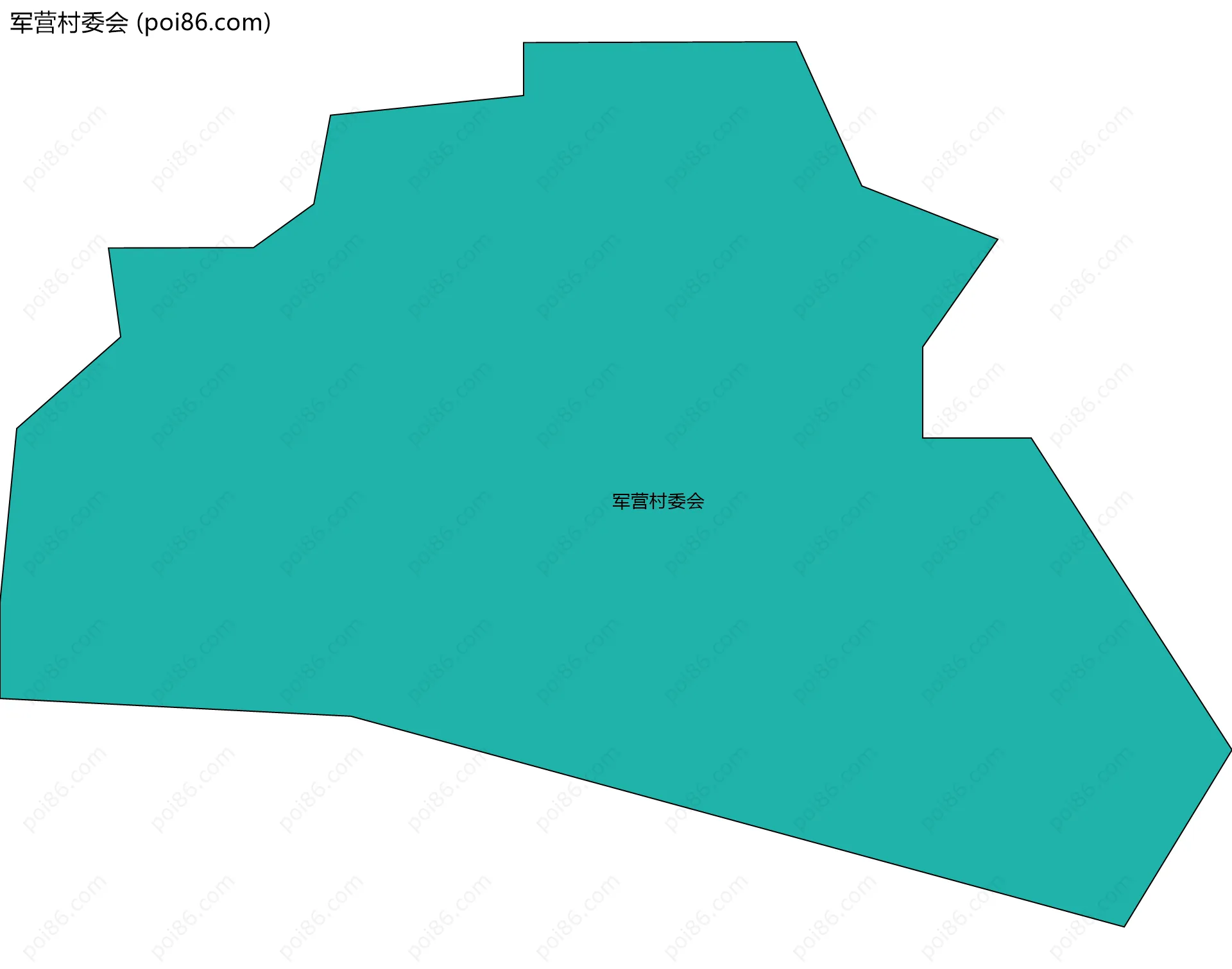 军营村委会边界地图