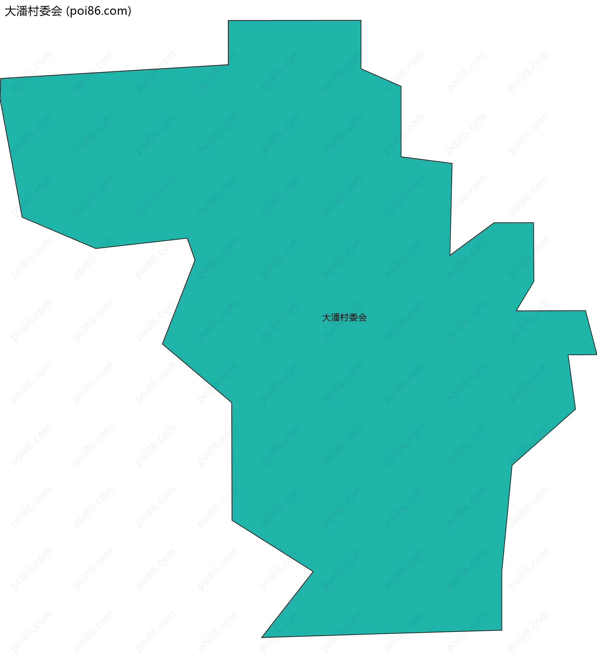 大潘村委会边界地图