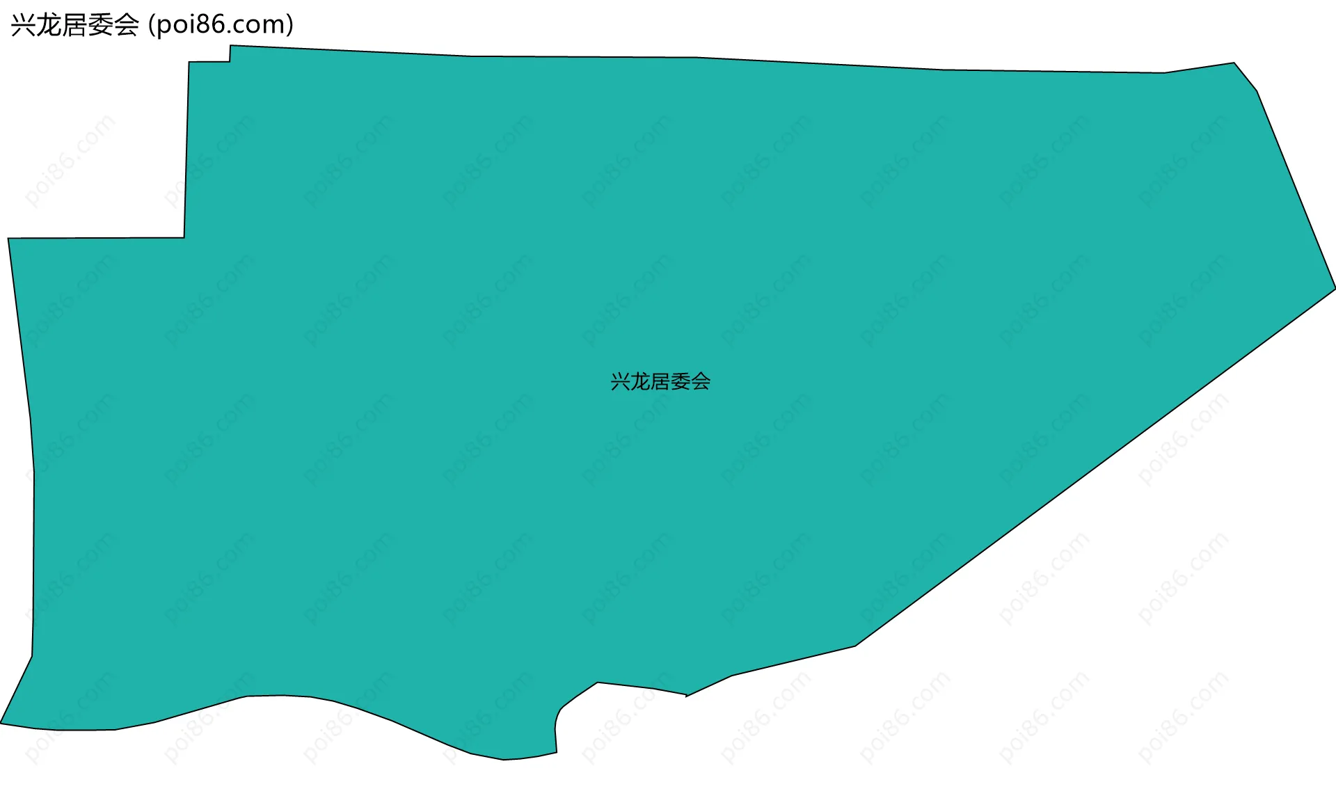 兴龙居委会边界地图
