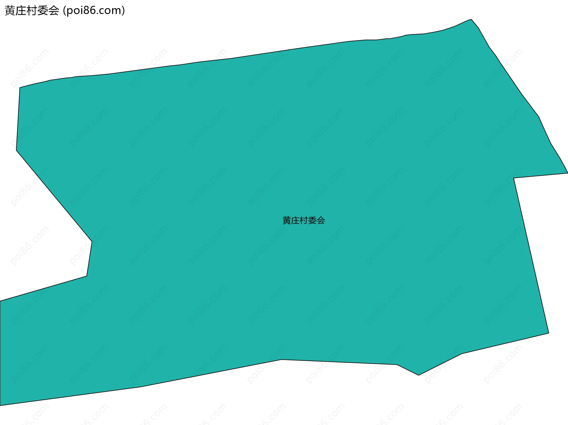 黄庄村委会边界地图