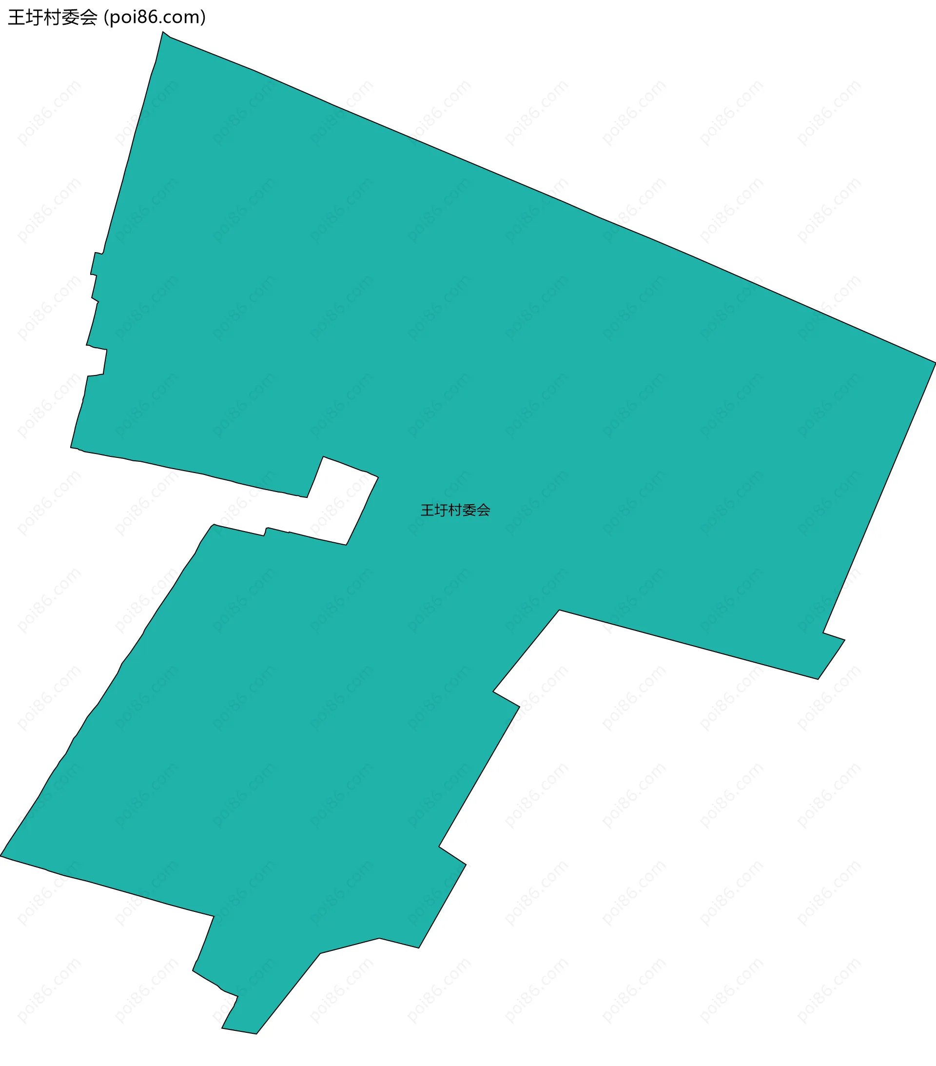 王圩村委会边界地图