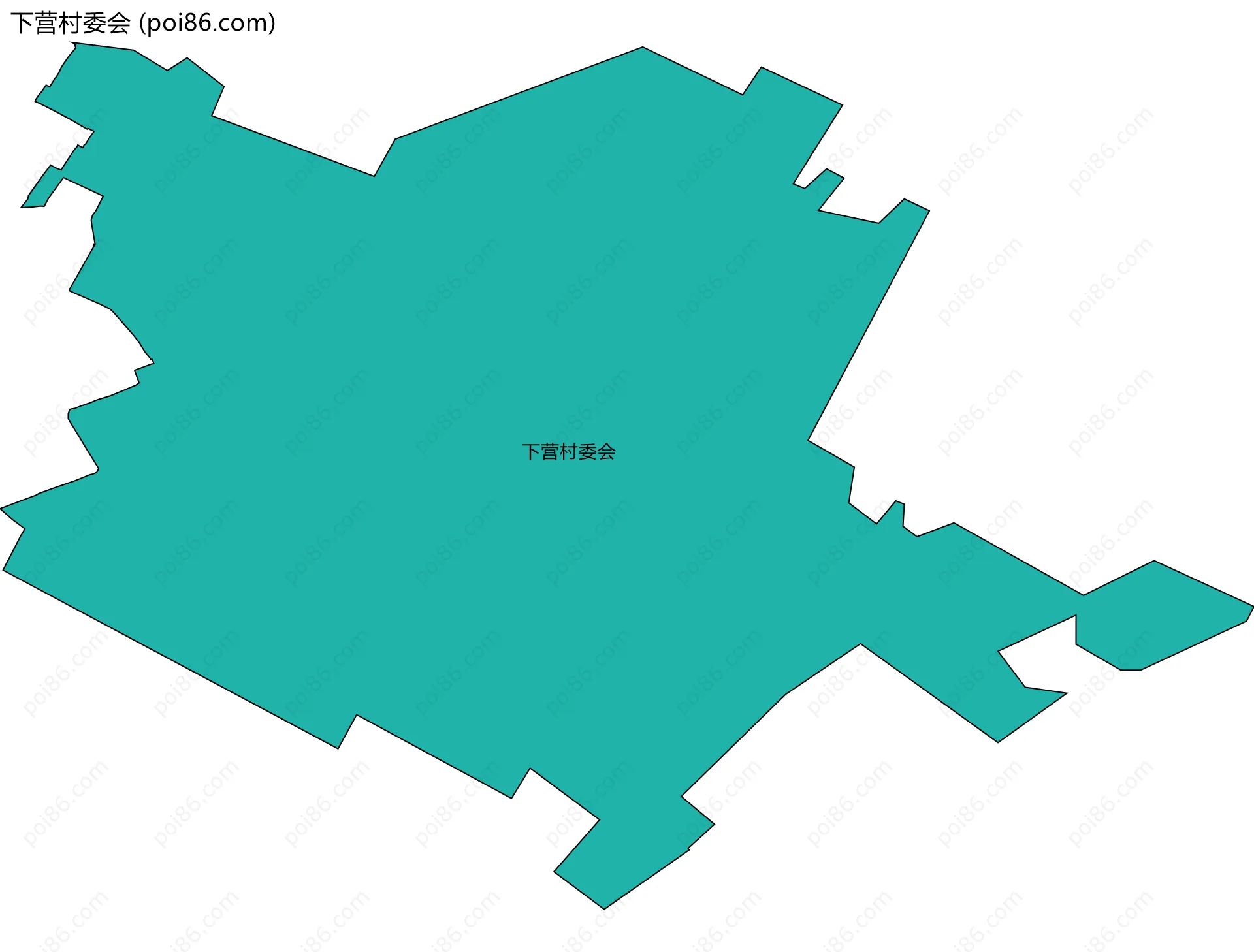 下营村委会边界地图