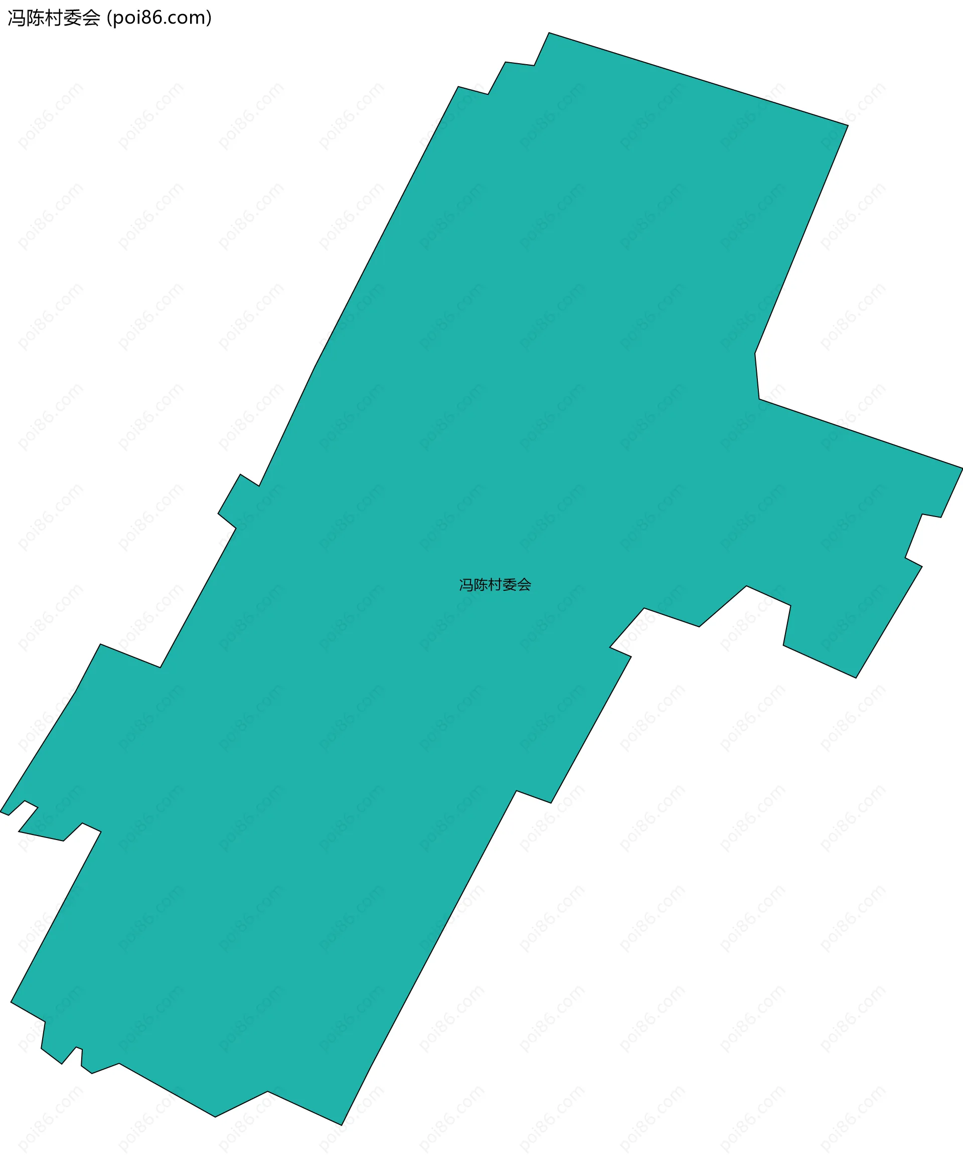冯陈村委会边界地图