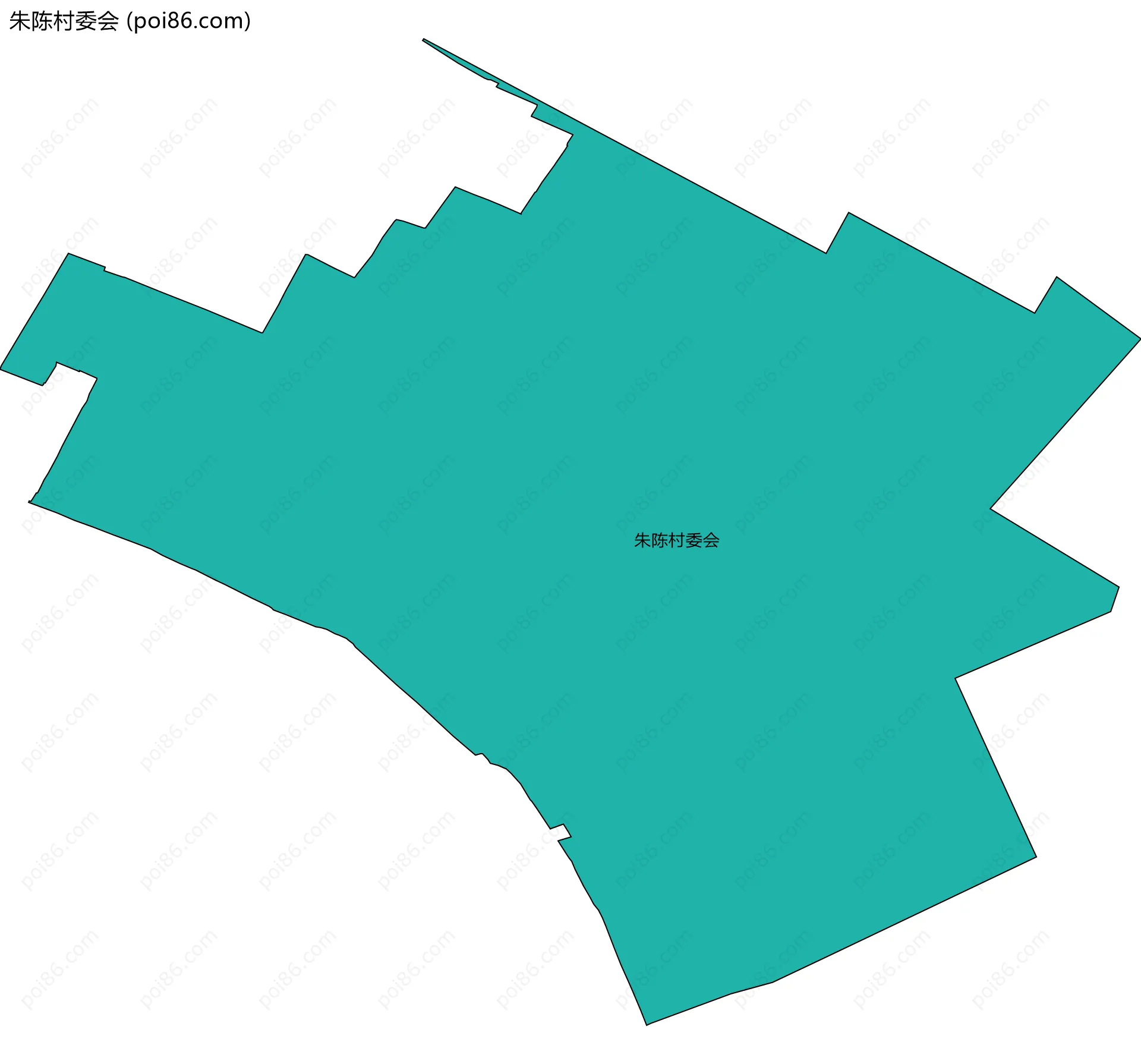 朱陈村委会边界地图