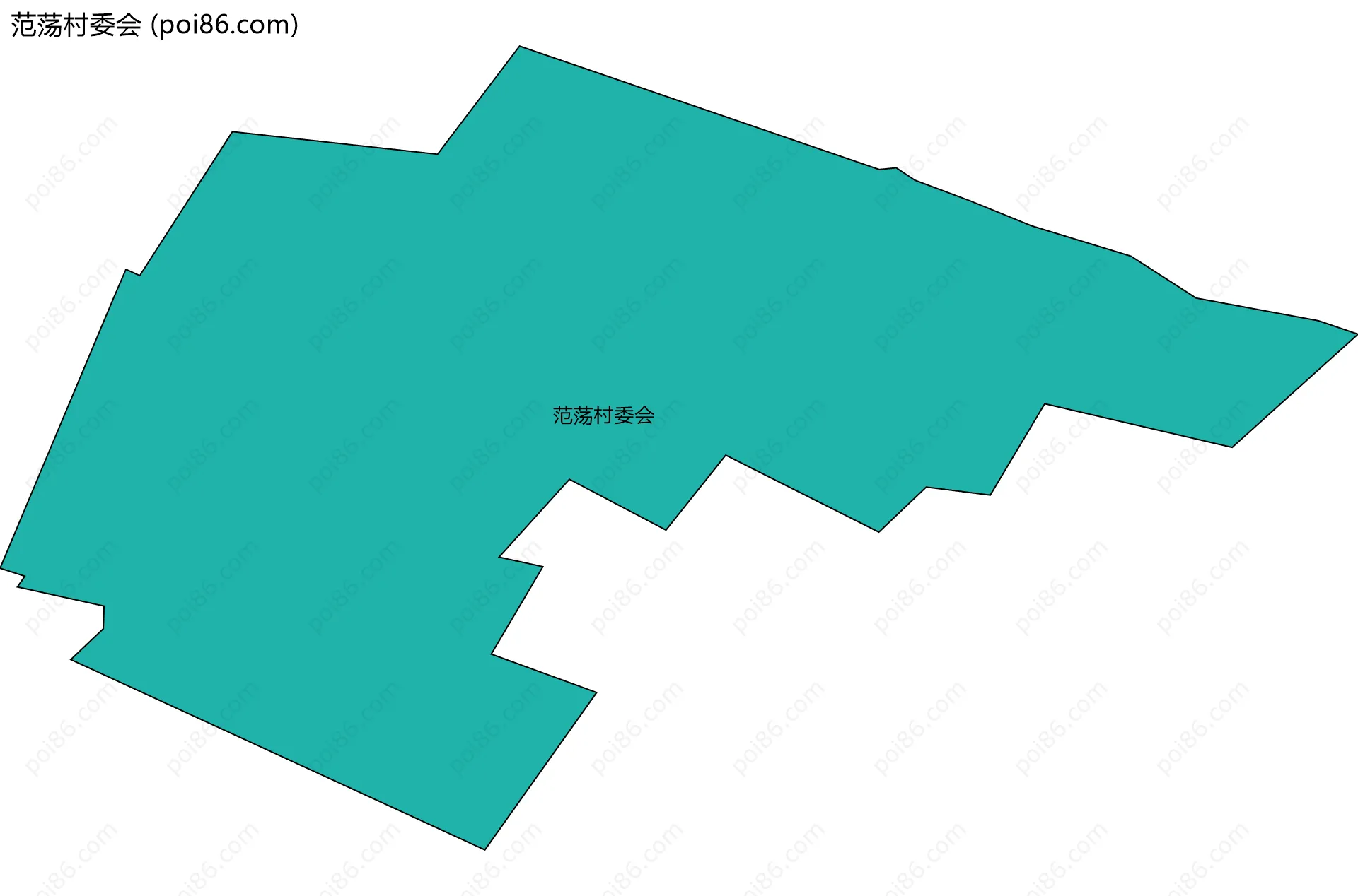 范荡村委会边界地图
