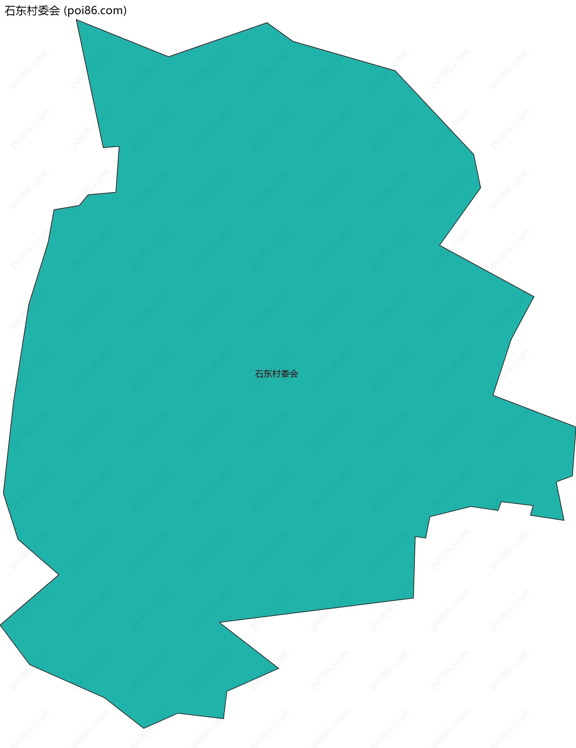 石东村委会边界地图