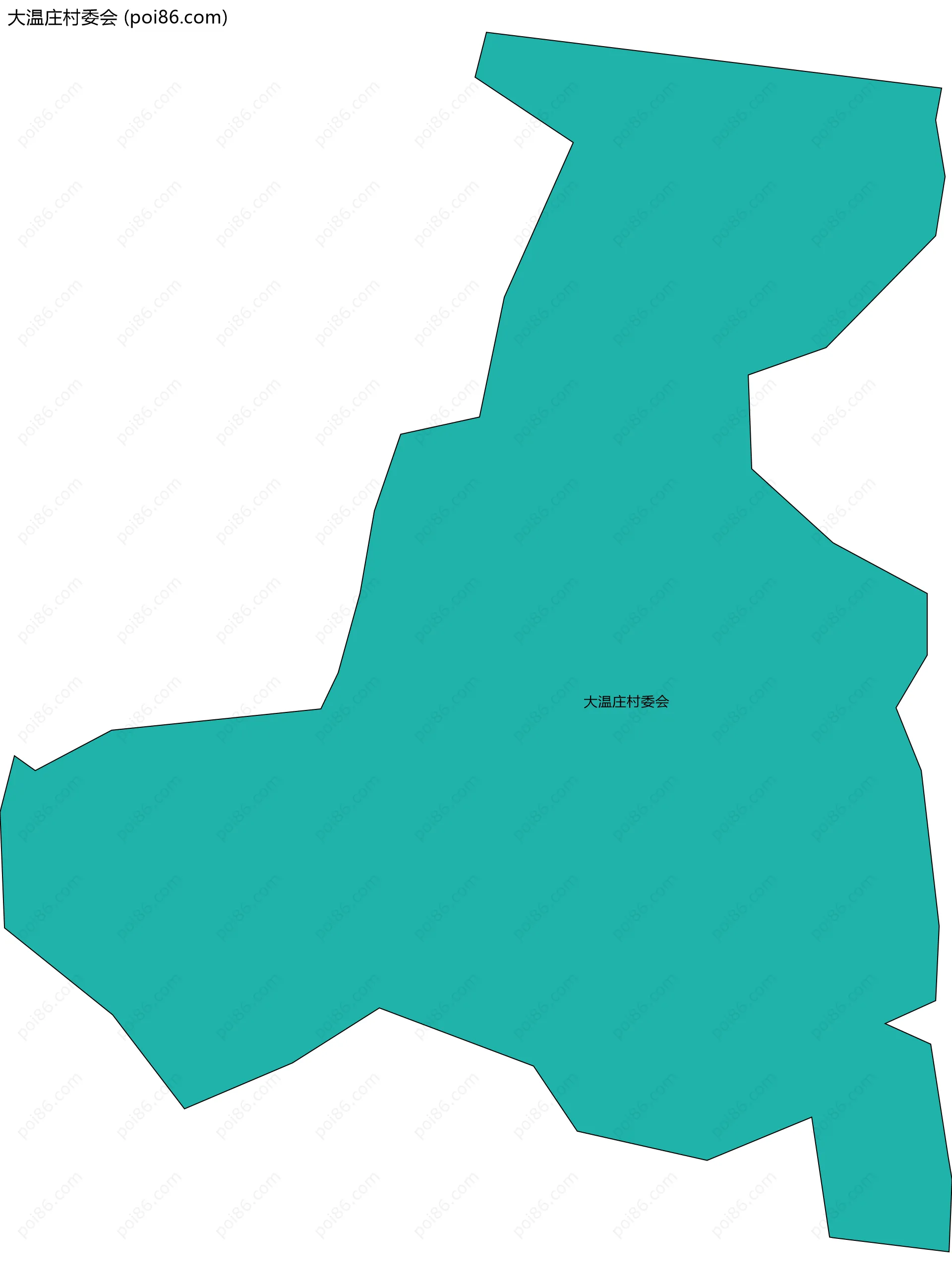 大温庄村委会边界地图