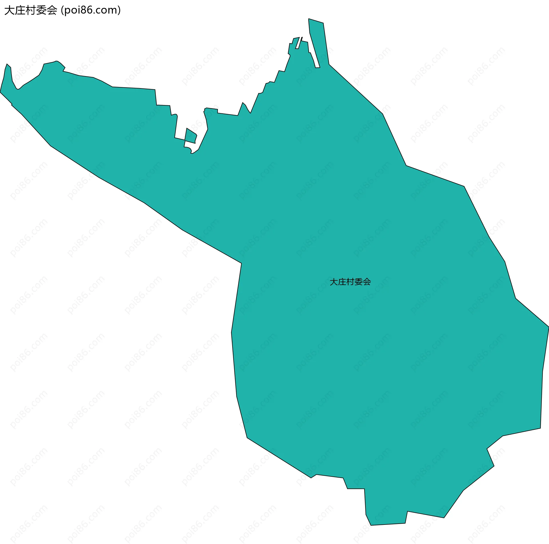 大庄村委会边界地图