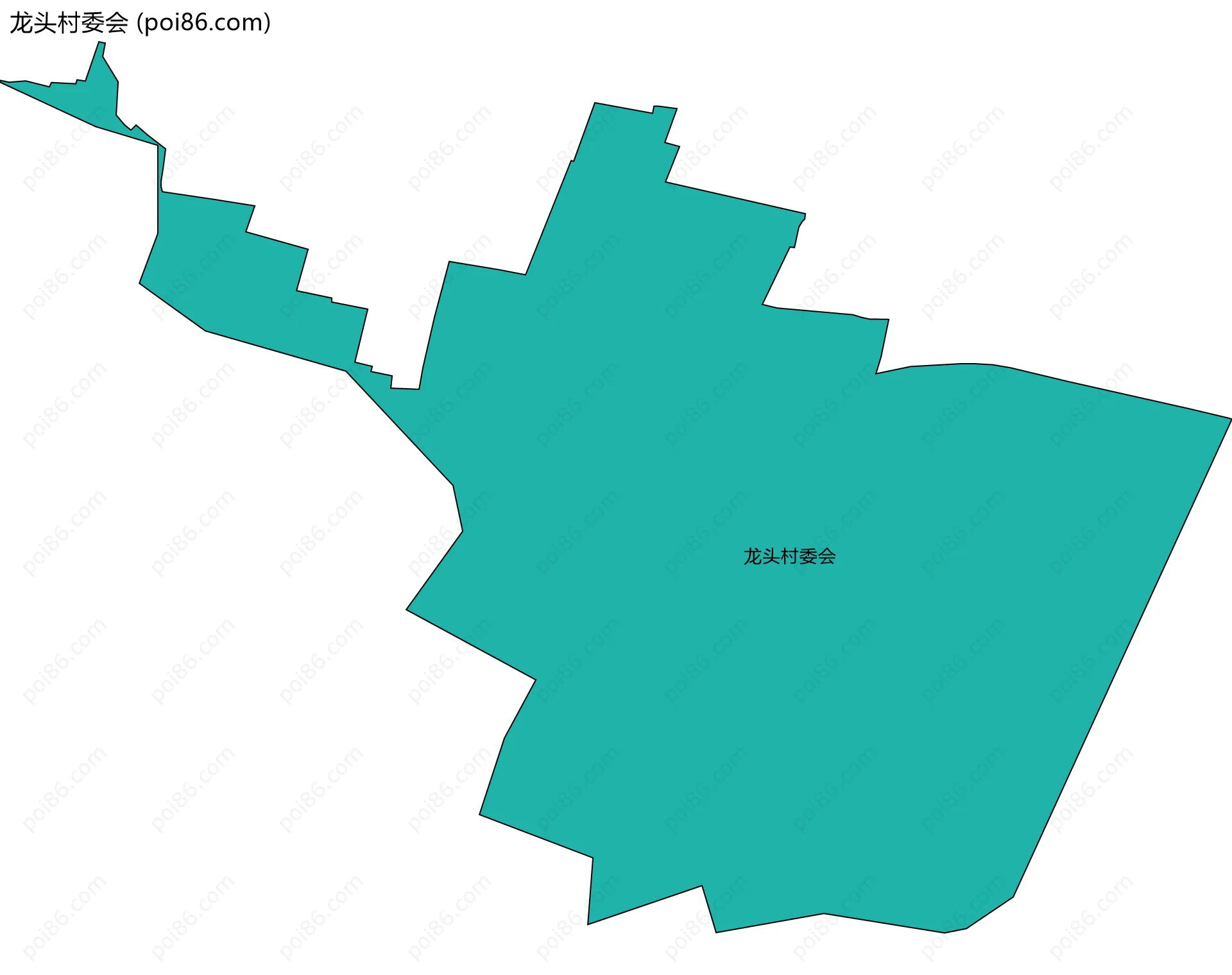 龙头村委会边界地图