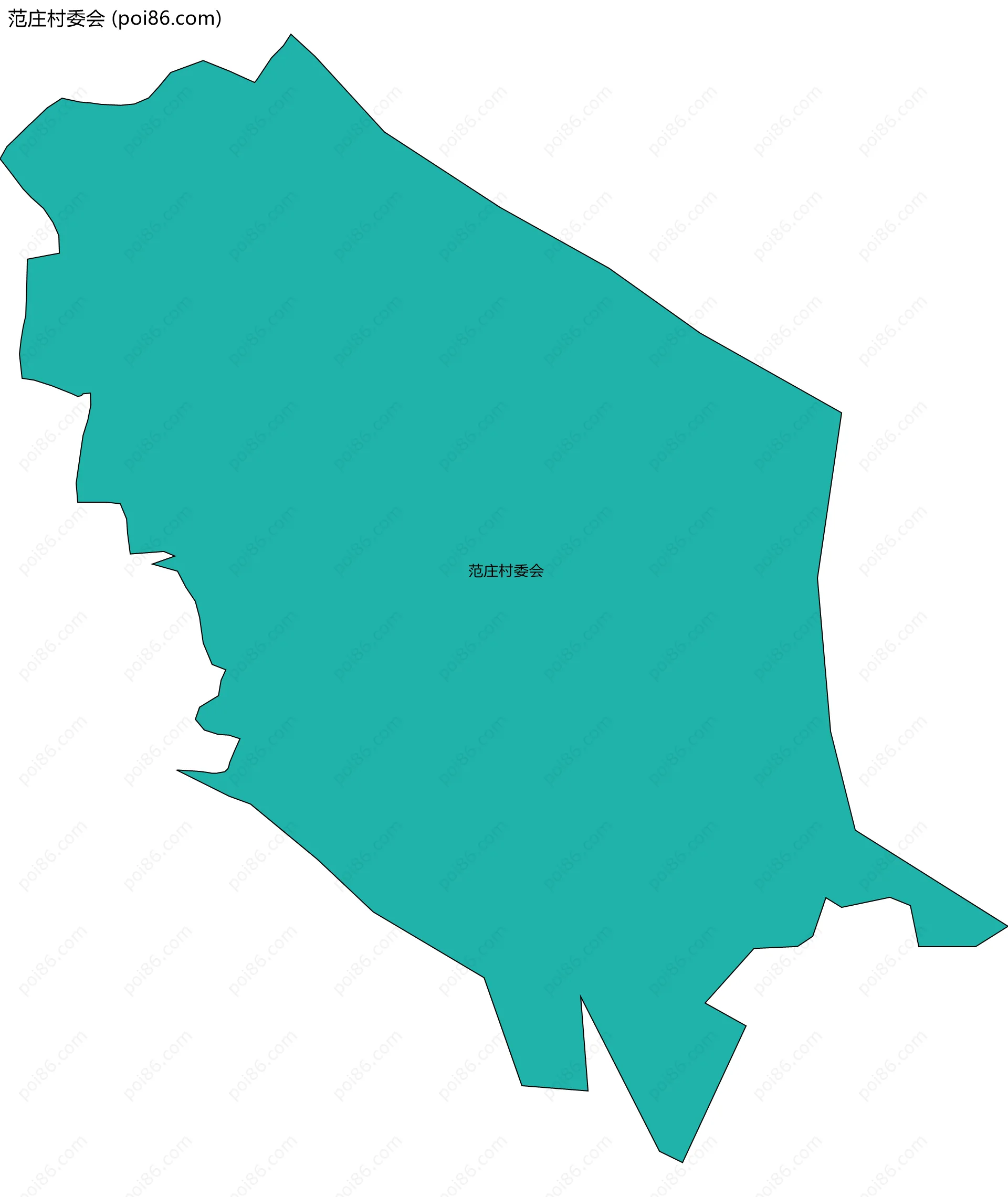 范庄村委会边界地图