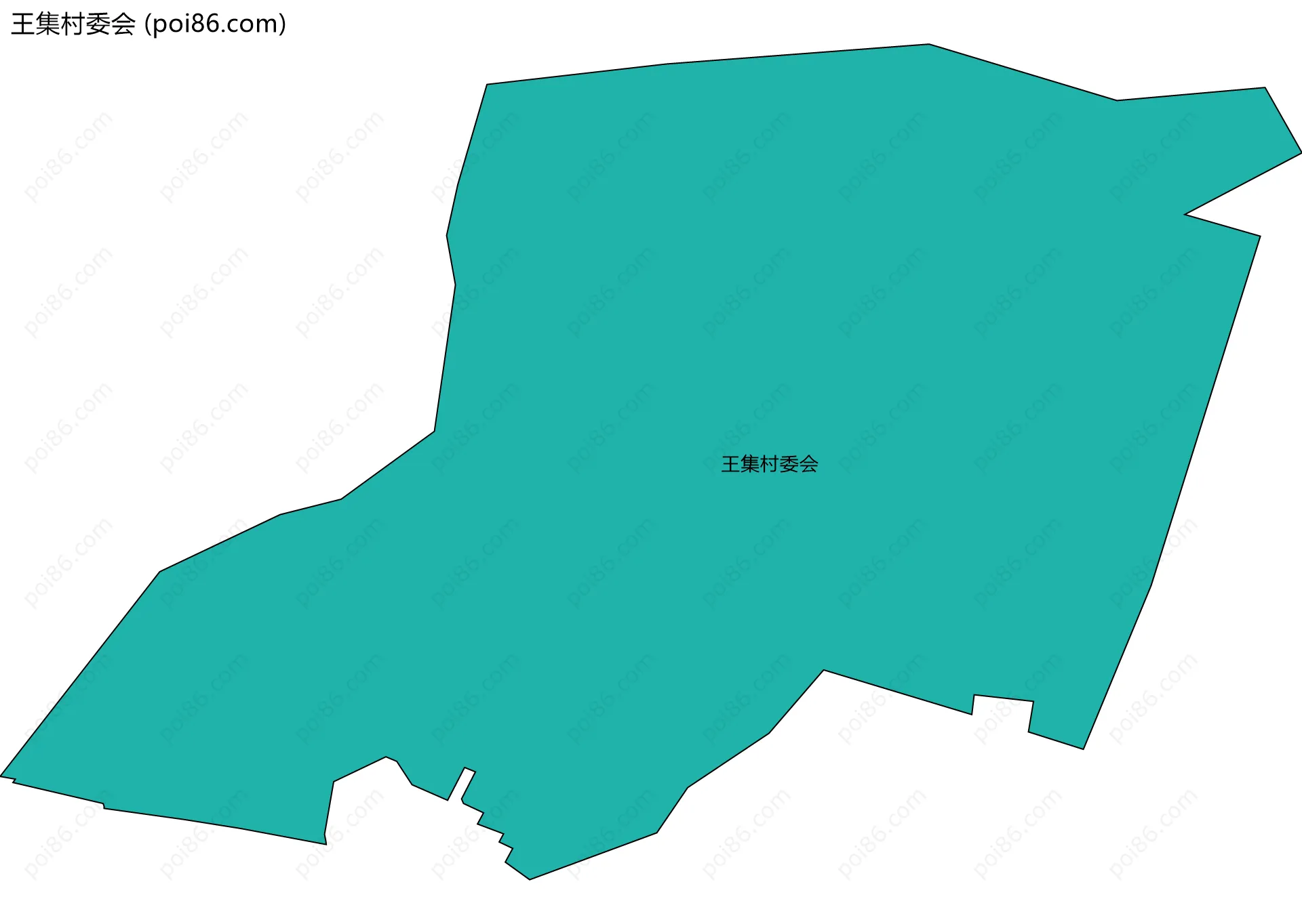 王集村委会边界地图