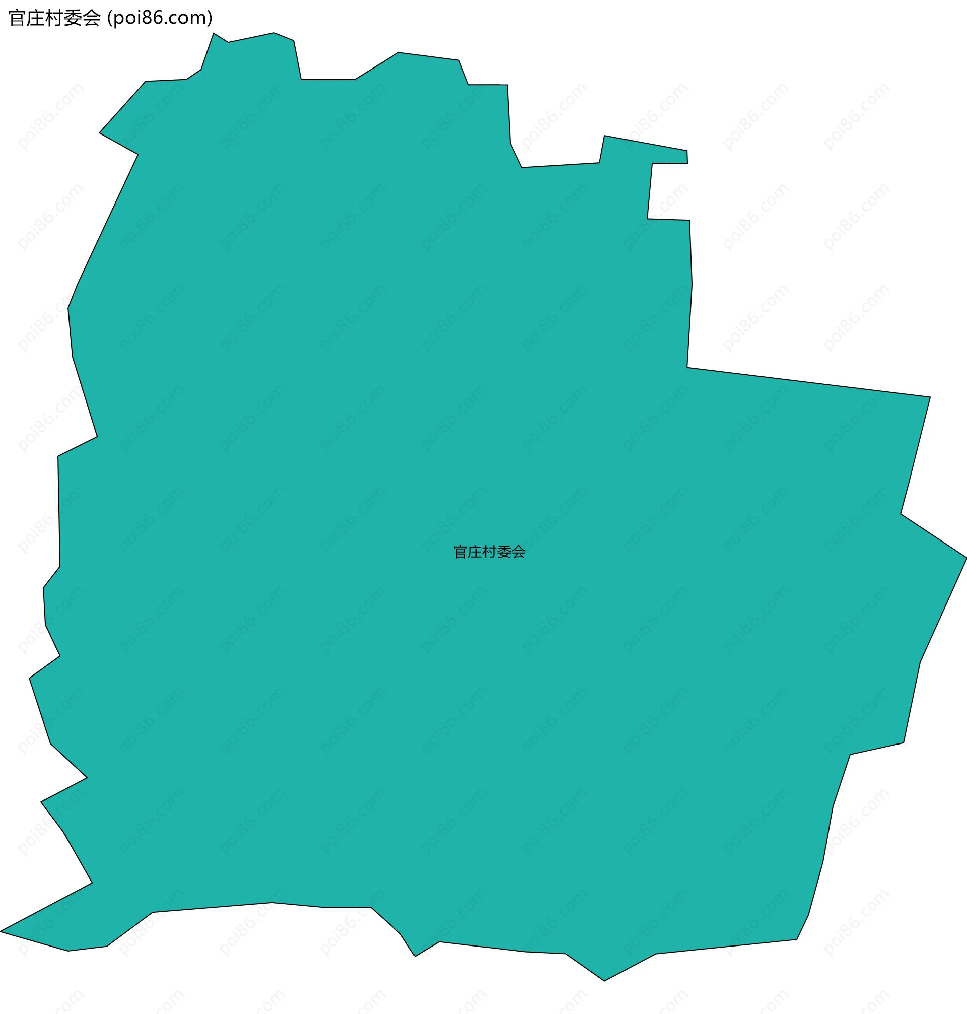 官庄村委会边界地图