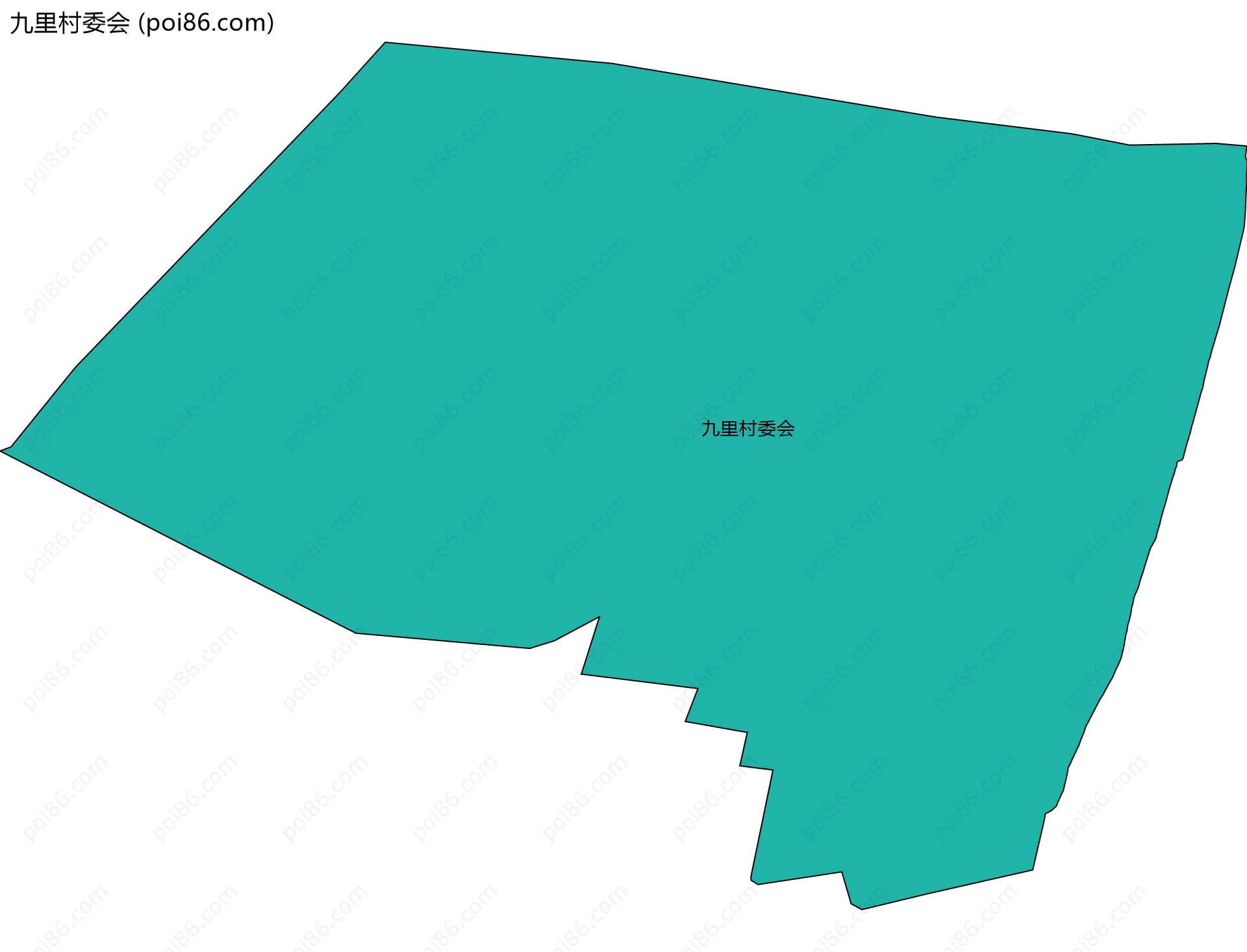 九里村委会边界地图