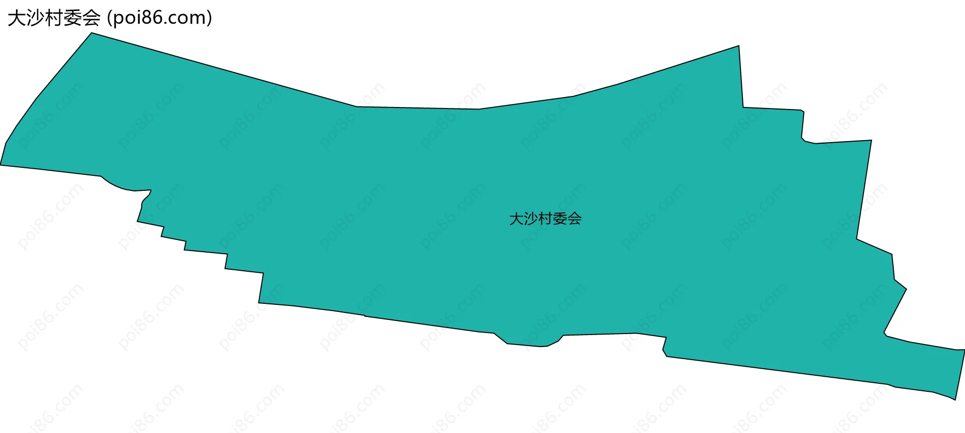 大沙村委会边界地图