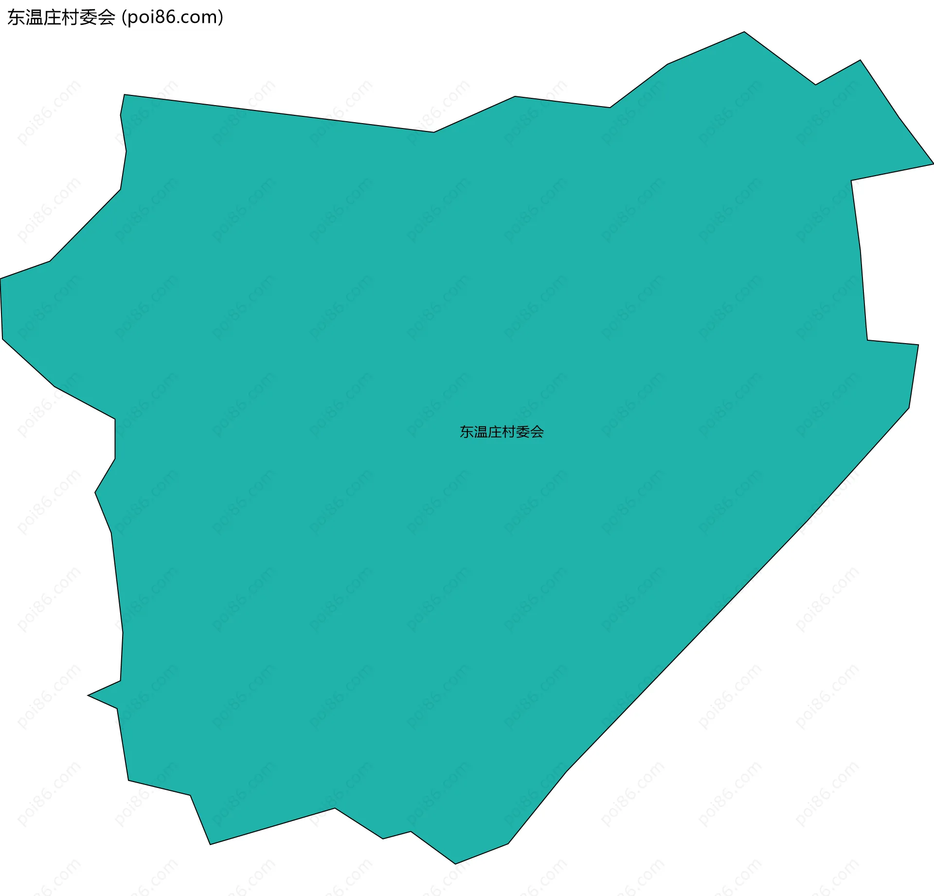 东温庄村委会边界地图