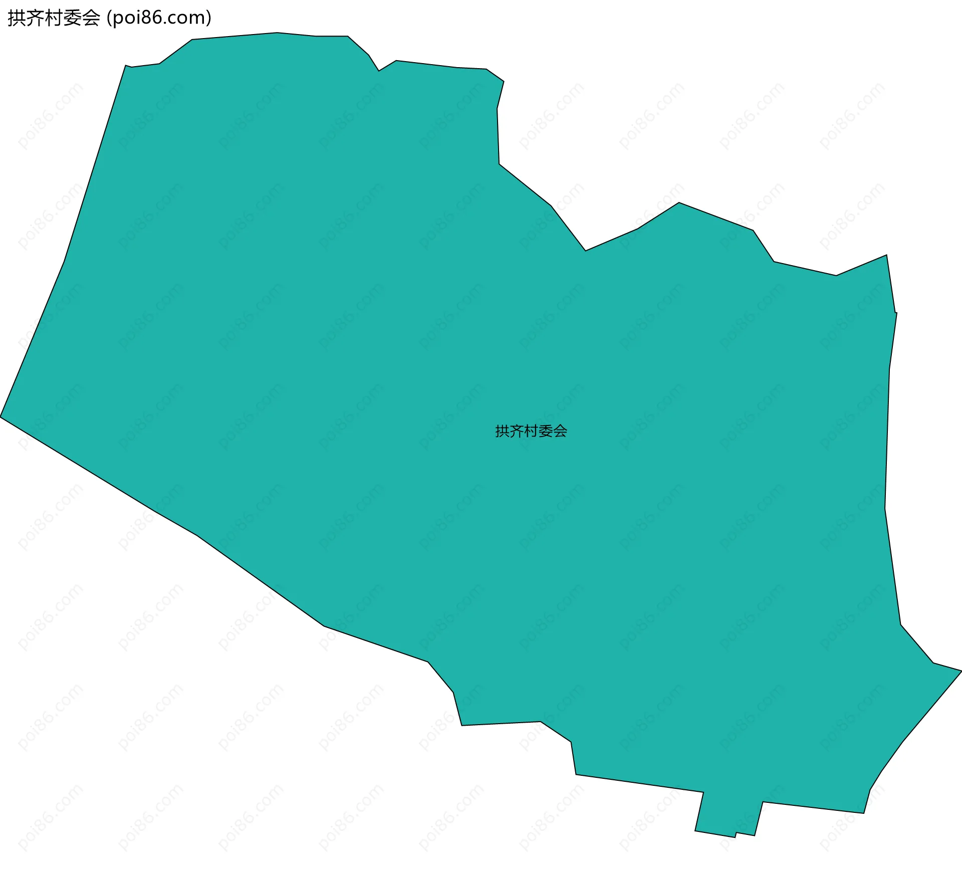 拱齐村委会边界地图