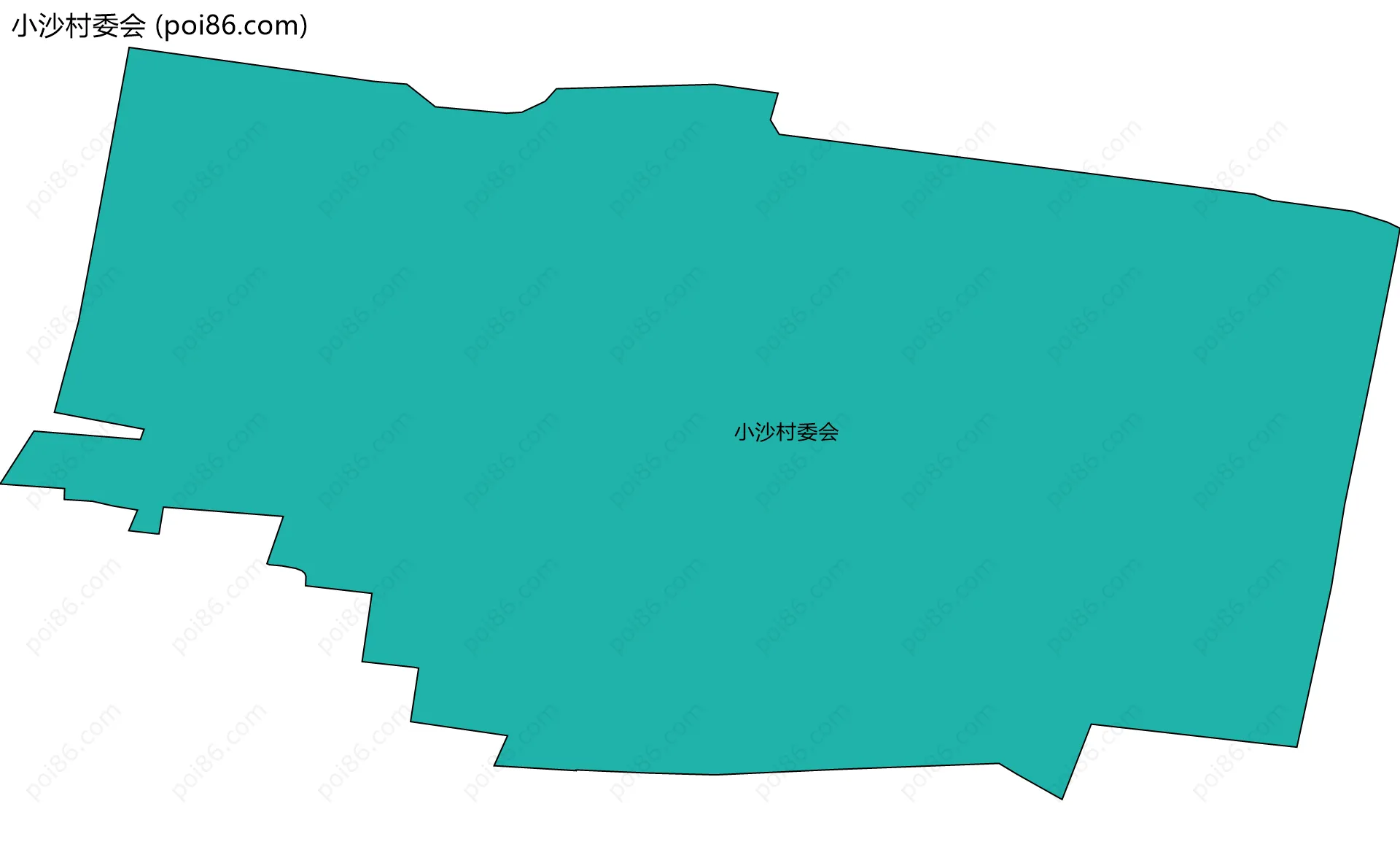 小沙村委会边界地图