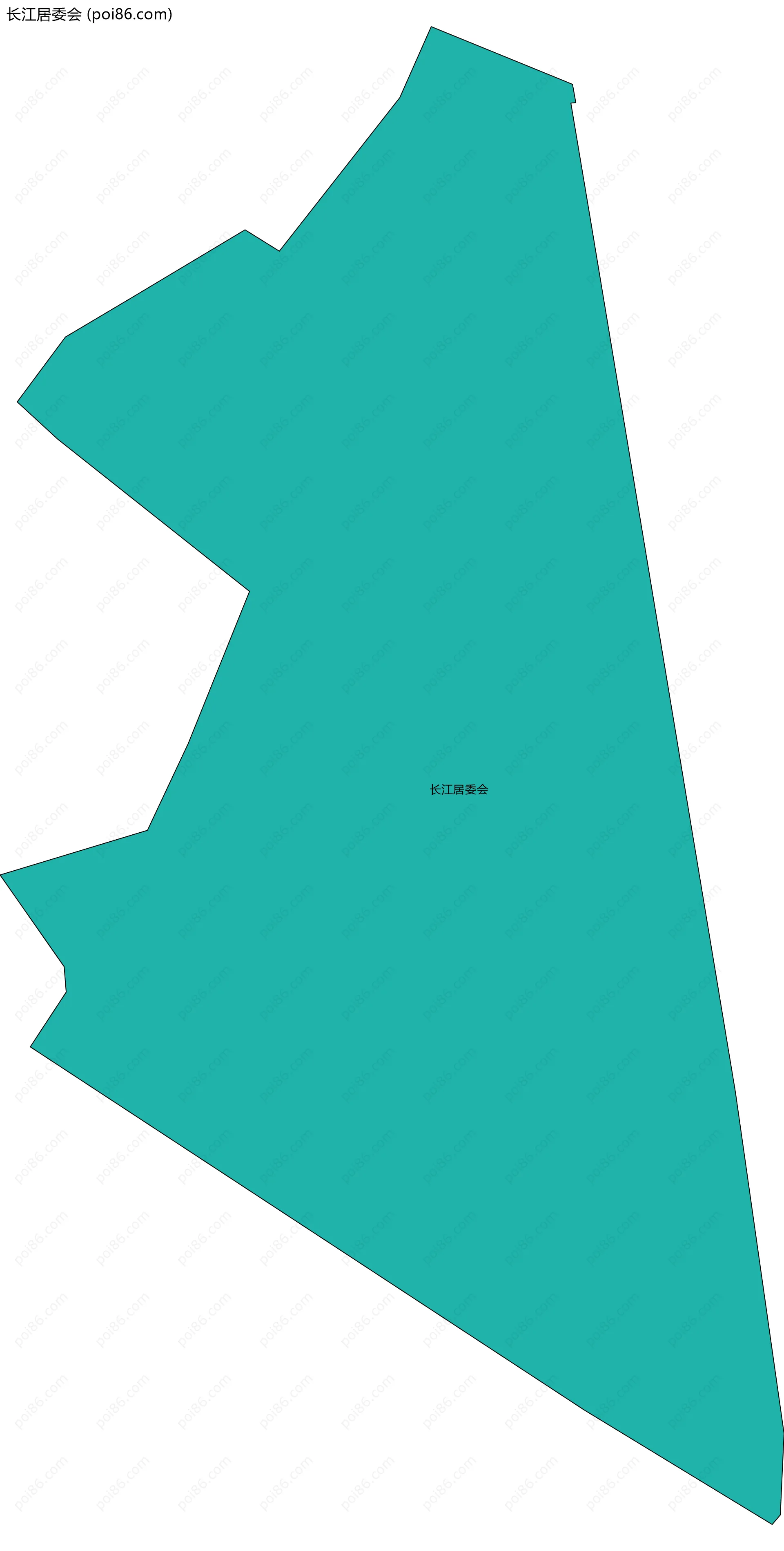 长江居委会边界地图