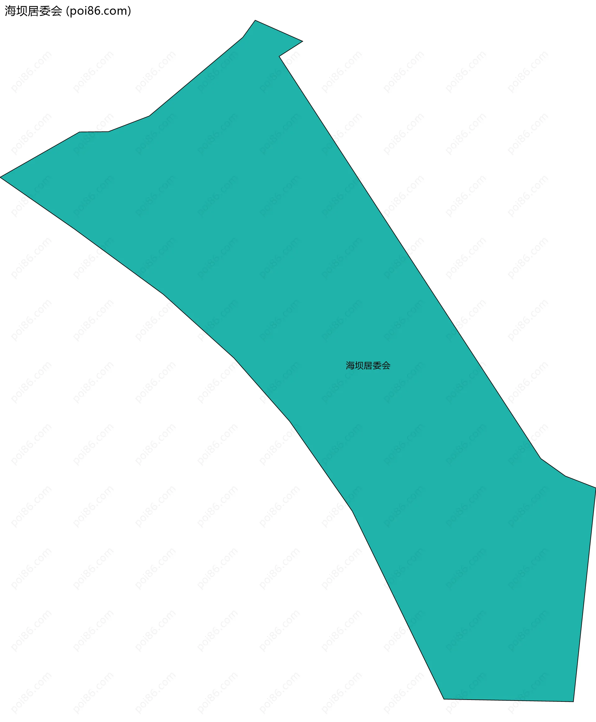 海坝居委会边界地图