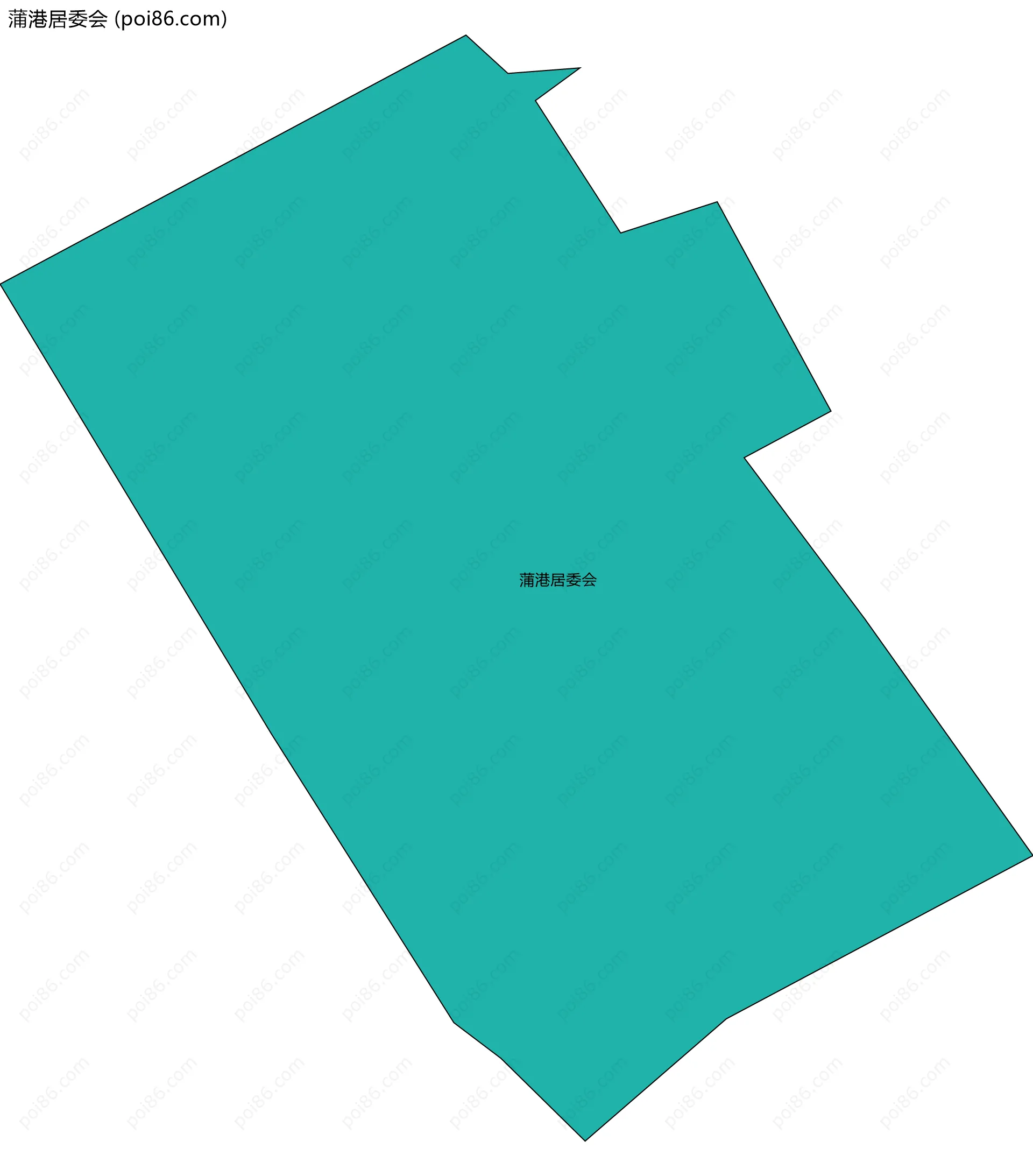 蒲港居委会边界地图