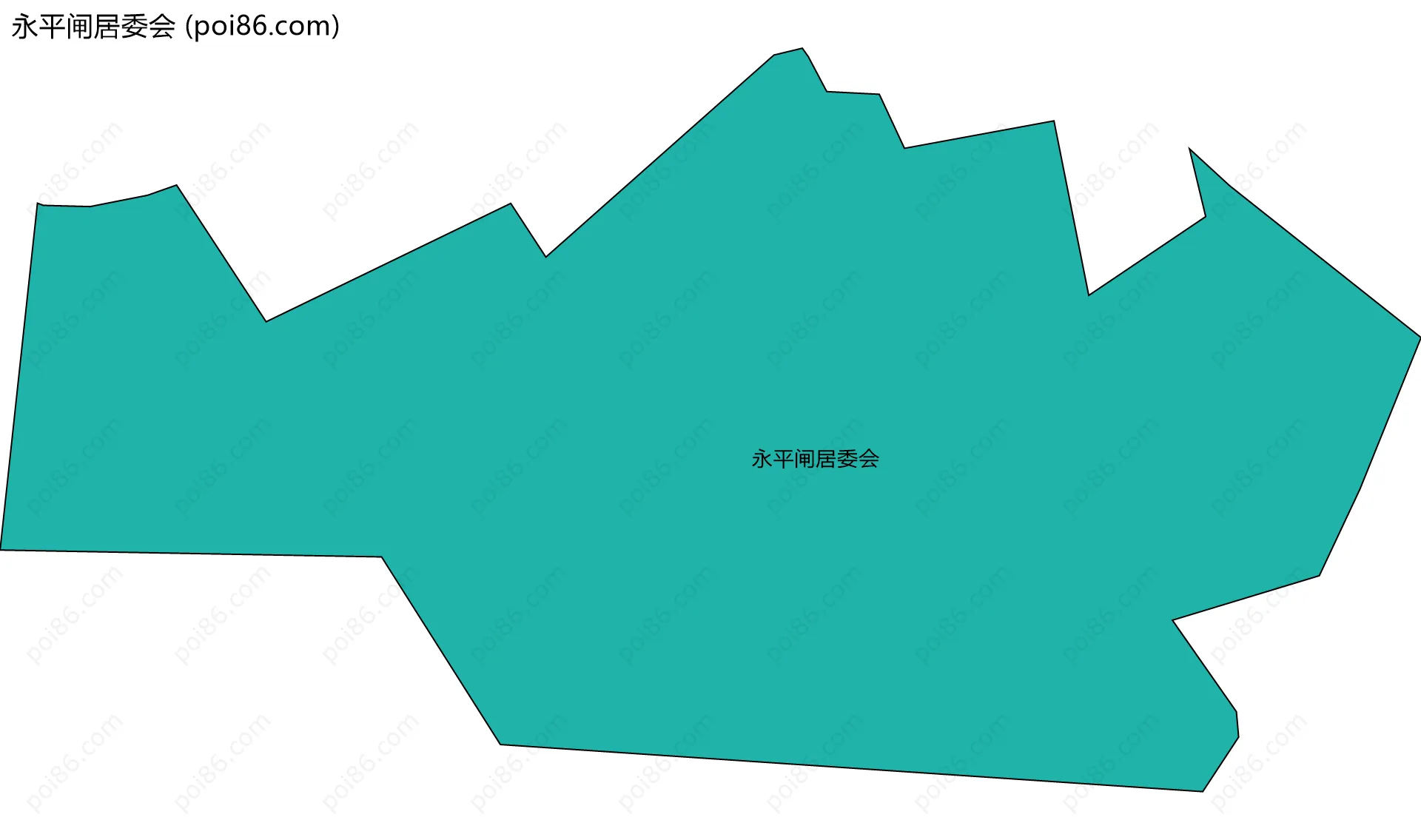 永平闸居委会边界地图