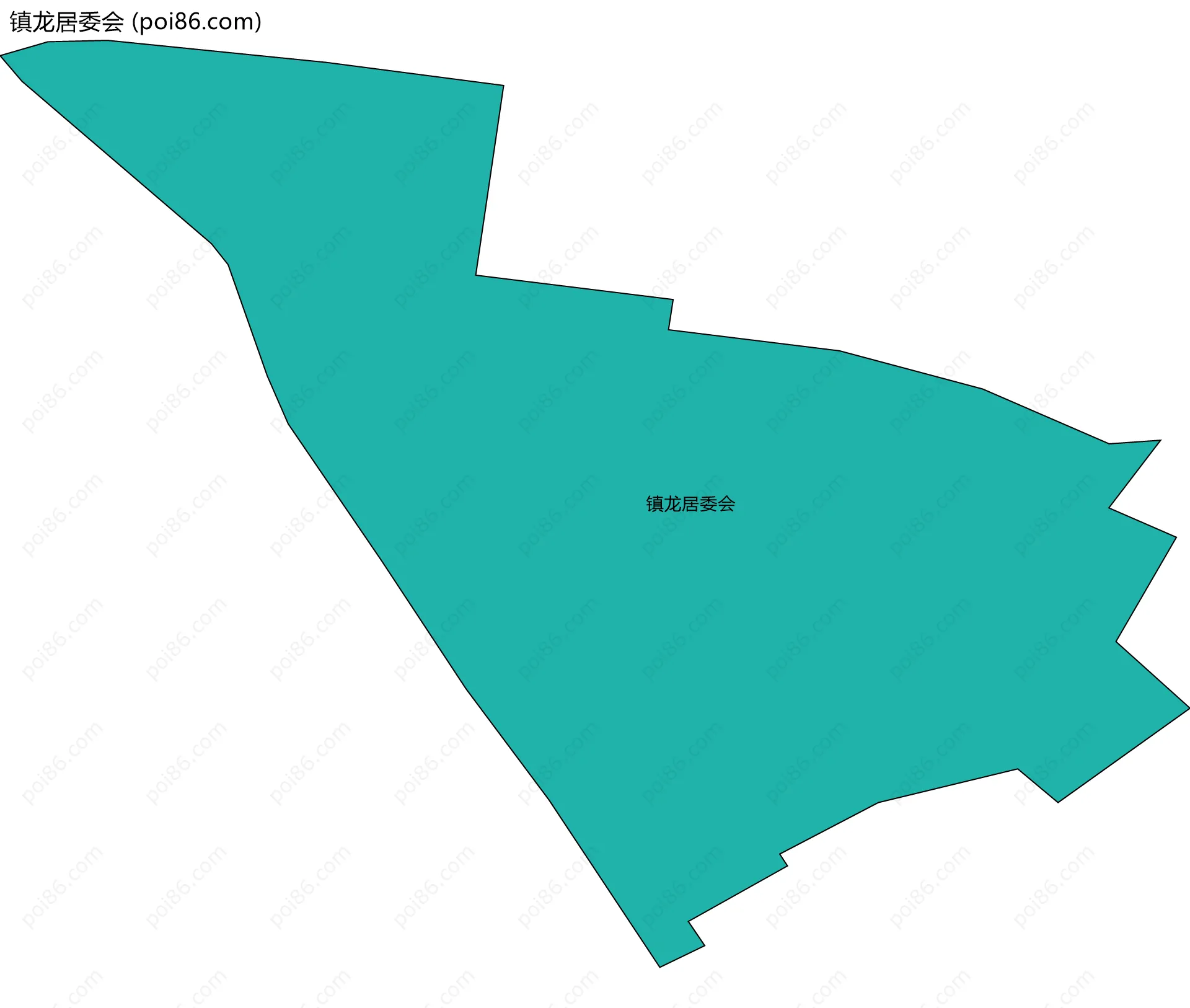 镇龙居委会边界地图