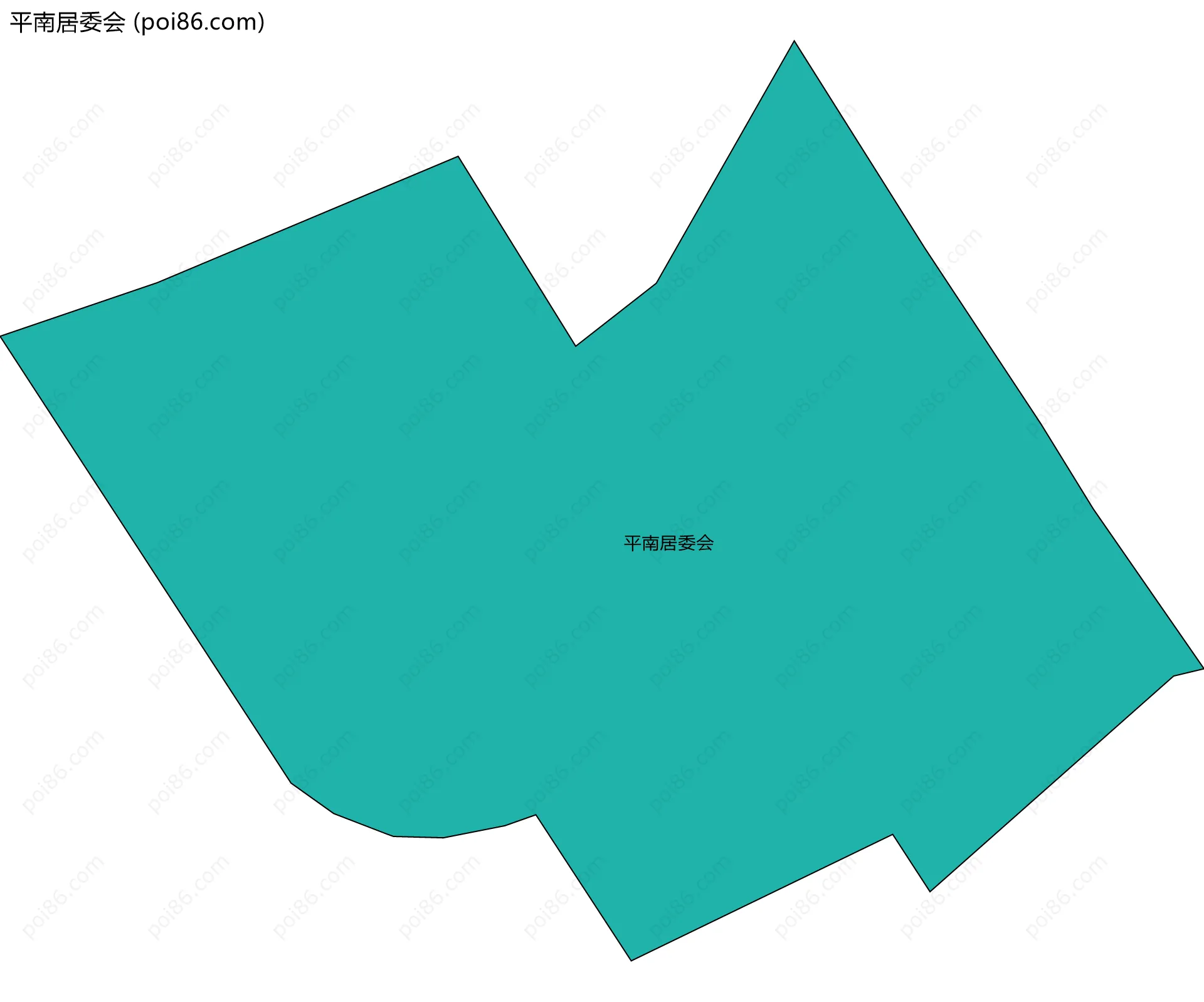 平南居委会边界地图