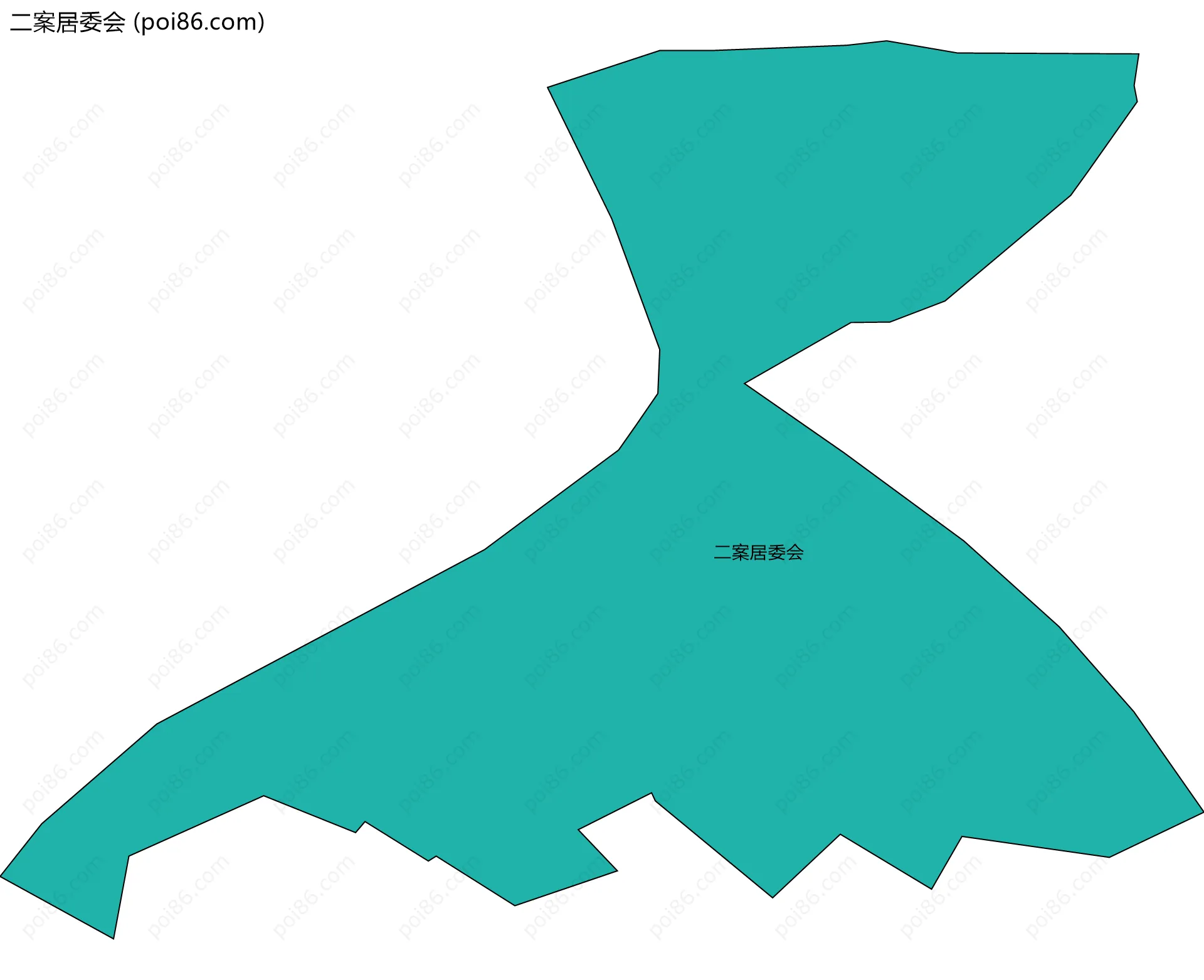 二案居委会边界地图