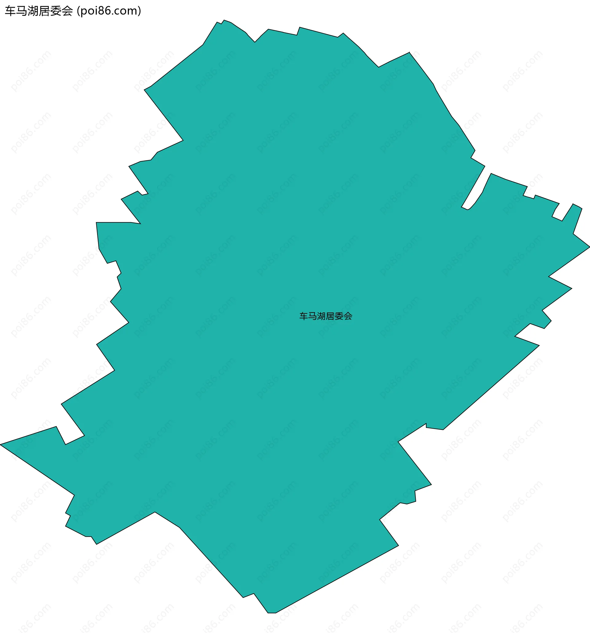 车马湖居委会边界地图