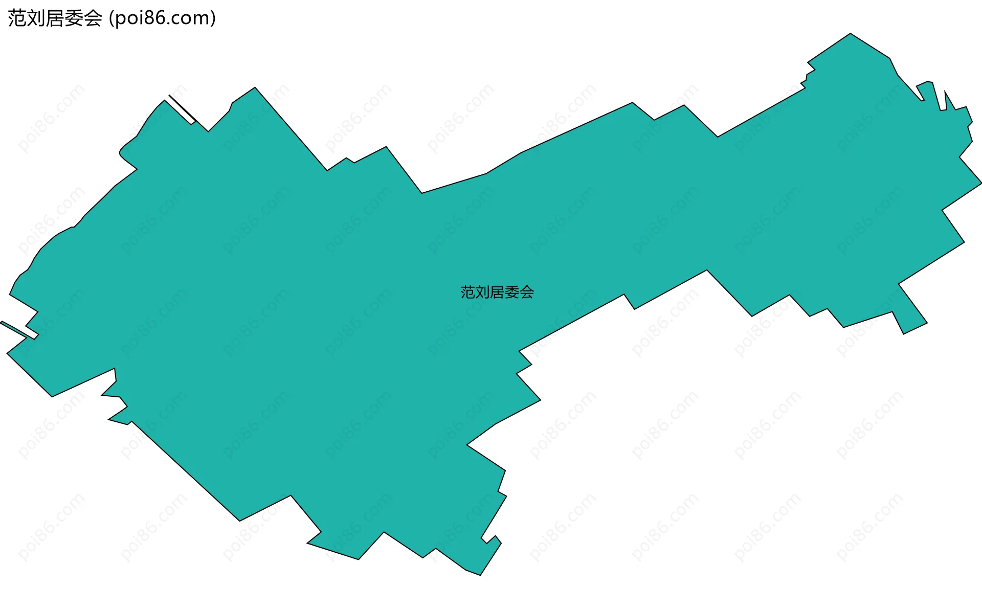范刘居委会边界地图