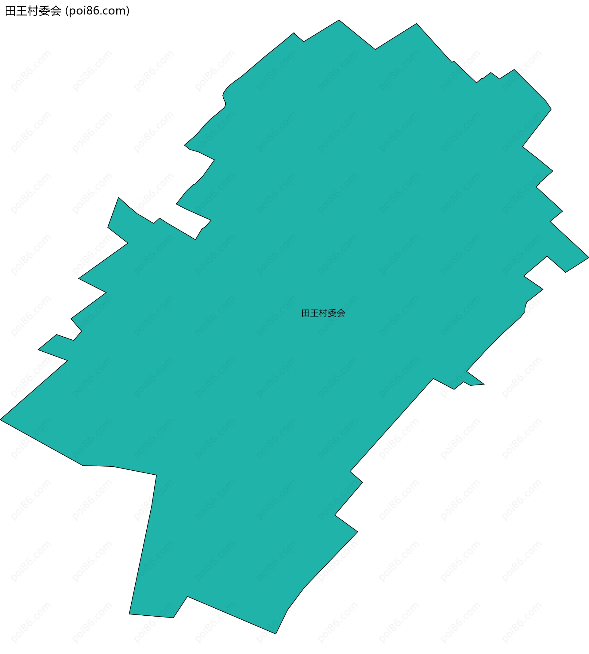 田王村委会边界地图