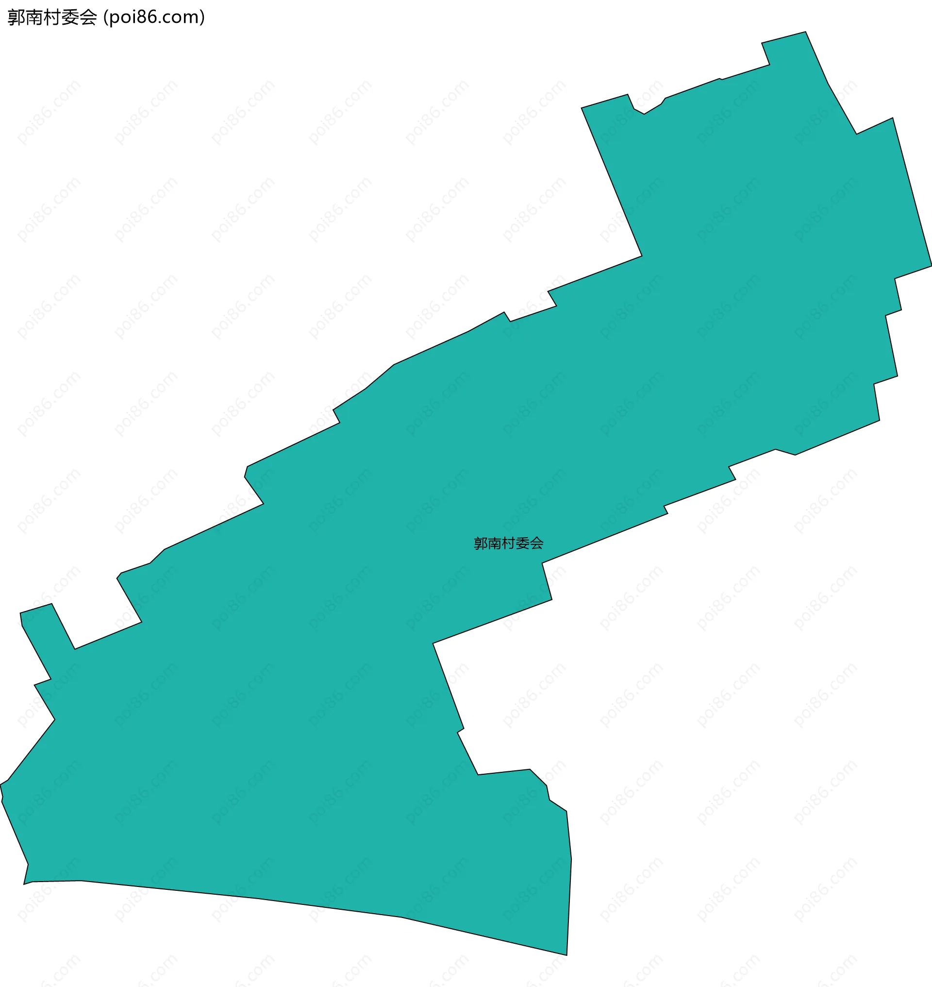 郭南村委会边界地图