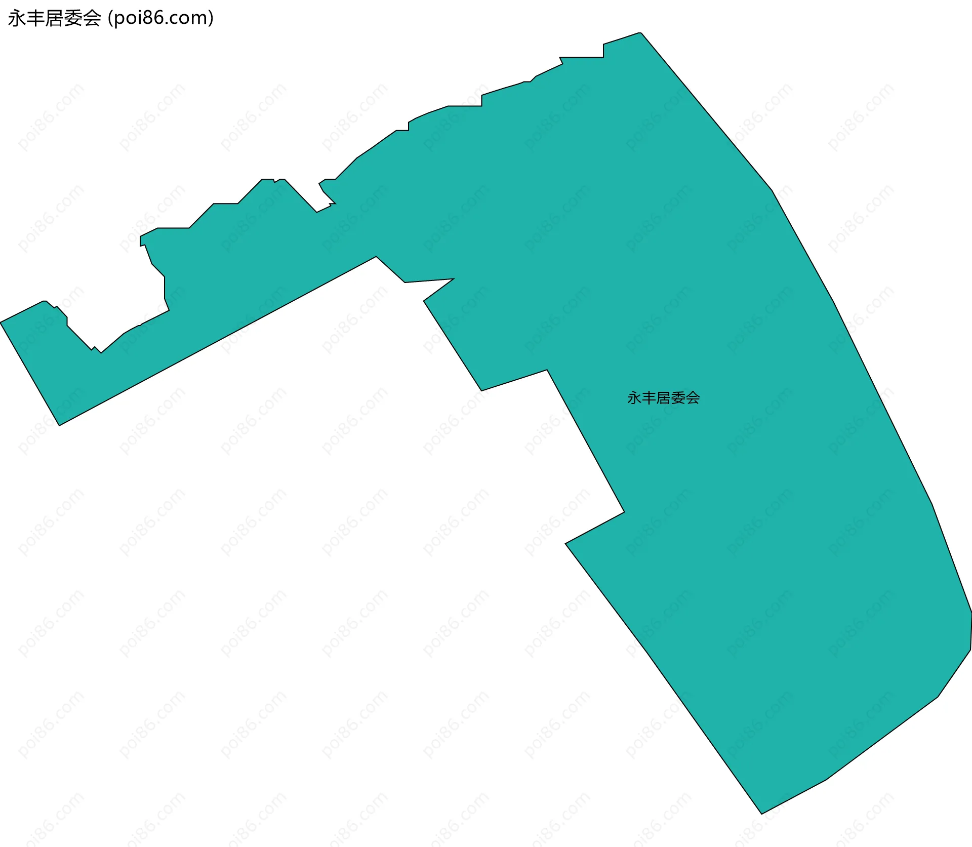 永丰居委会边界地图