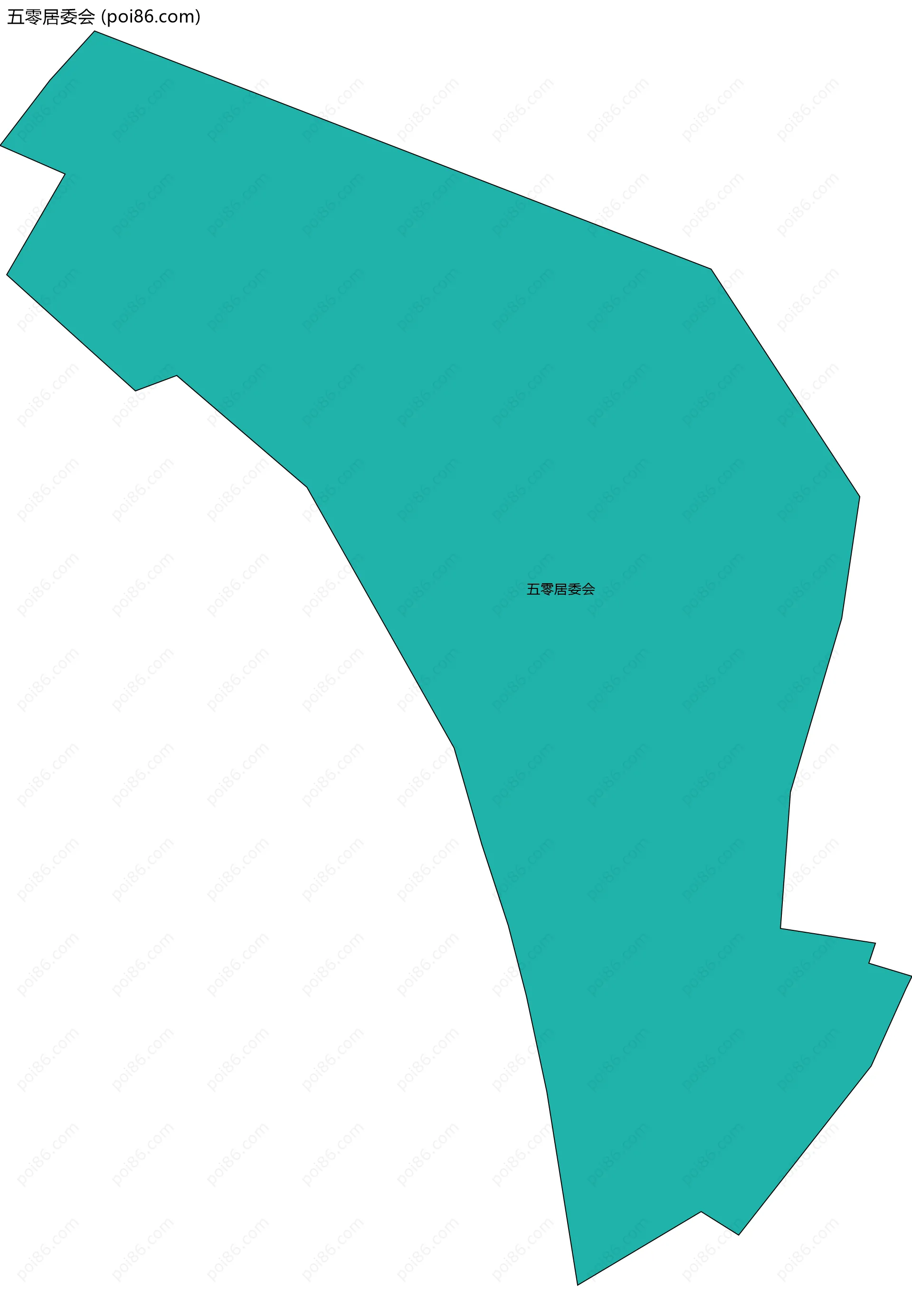 五零居委会边界地图