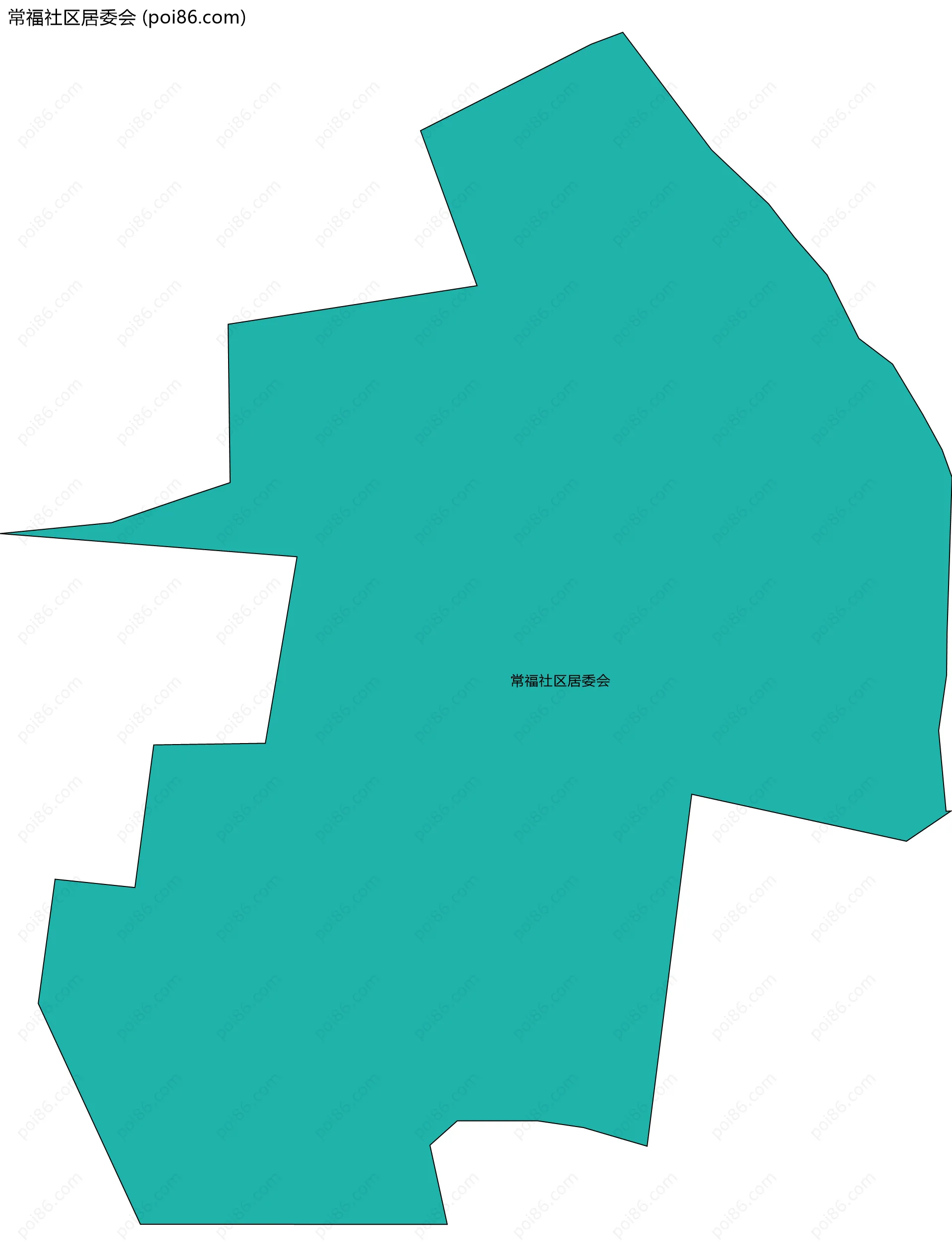 常福社区居委会边界地图