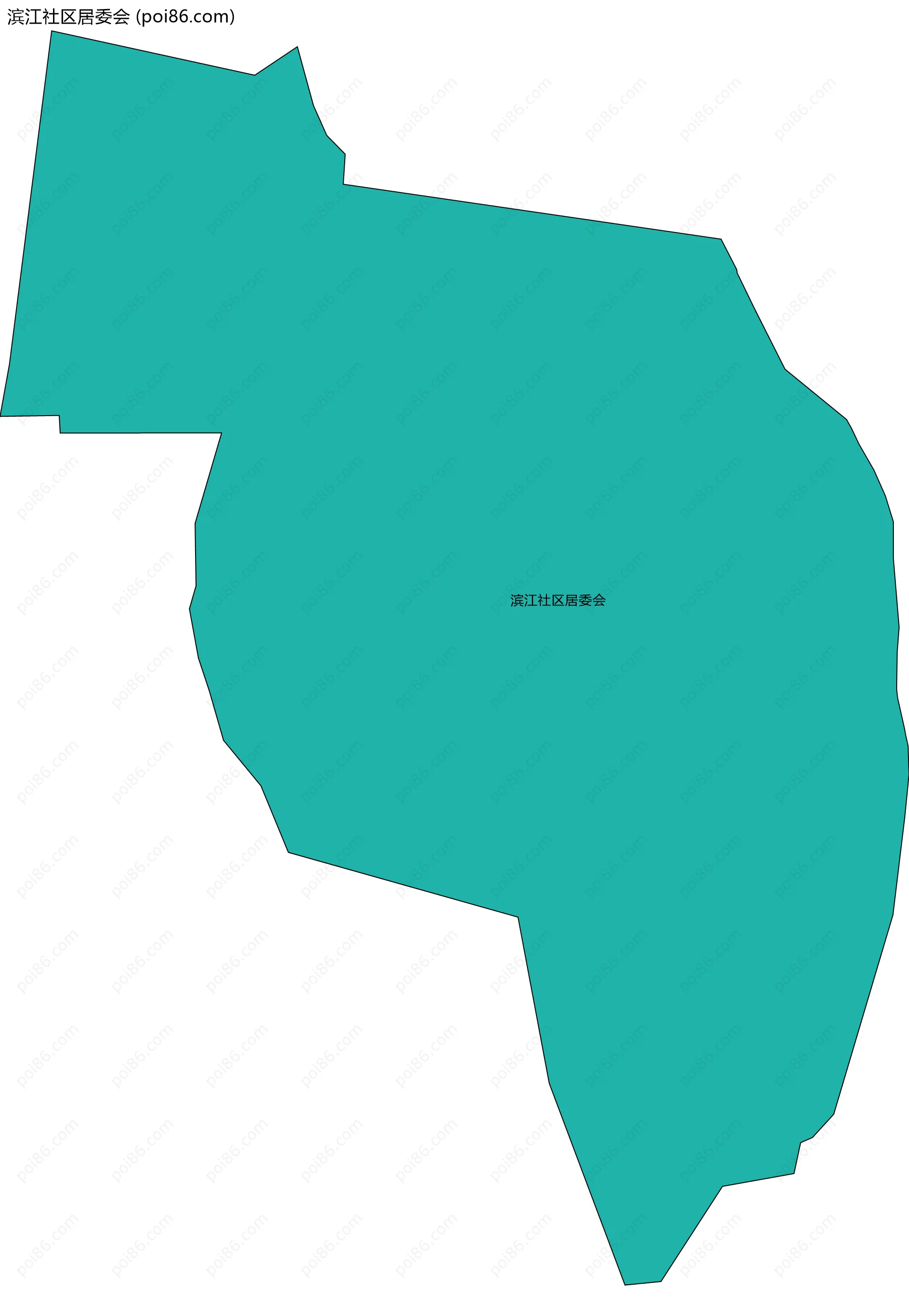 滨江社区居委会边界地图