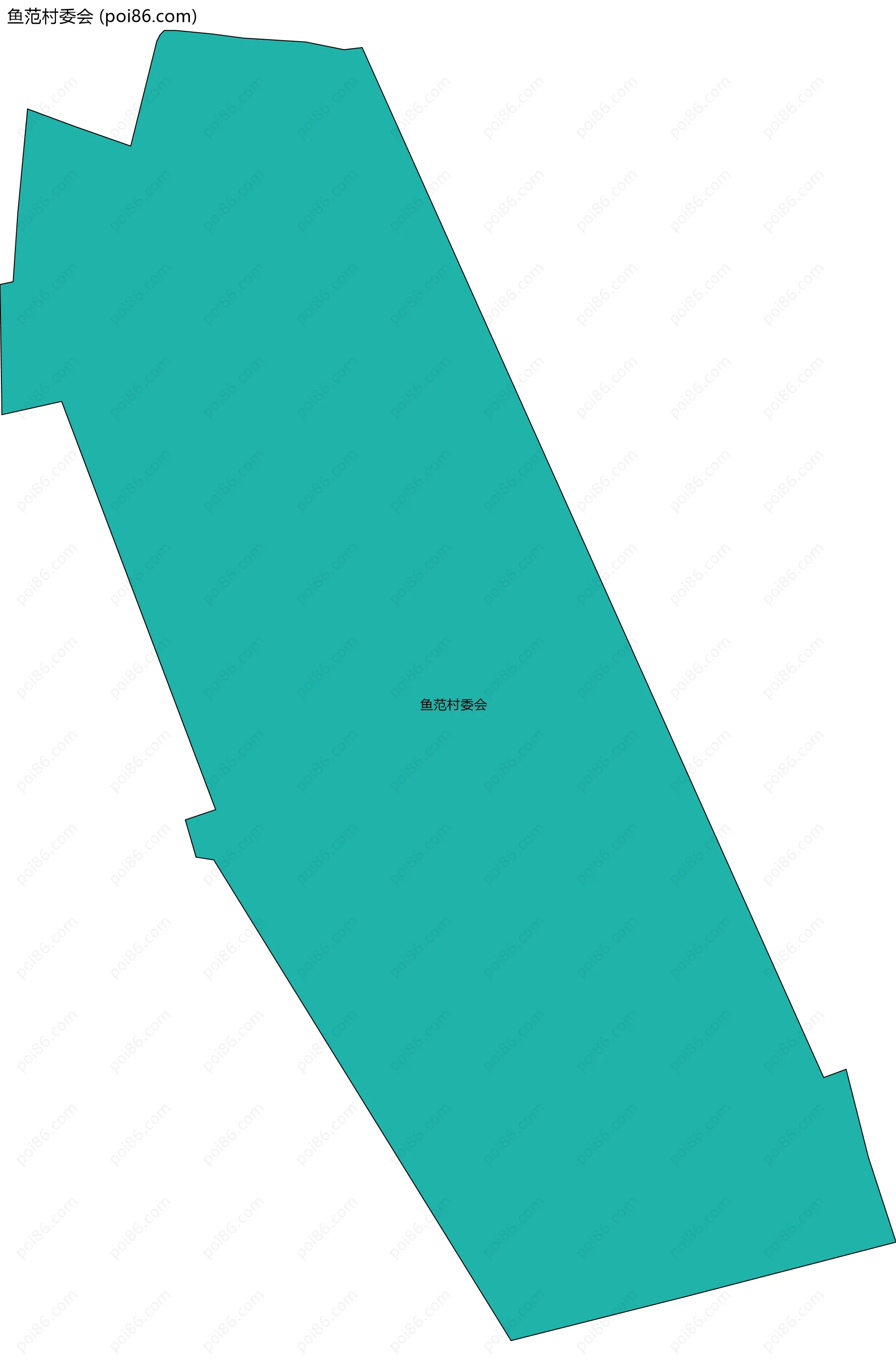 鱼范村委会边界地图