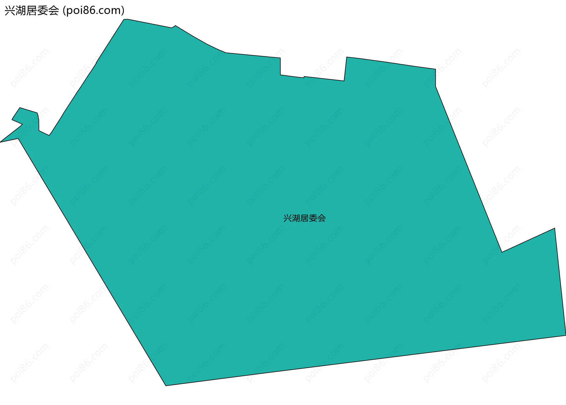 兴湖居委会边界地图