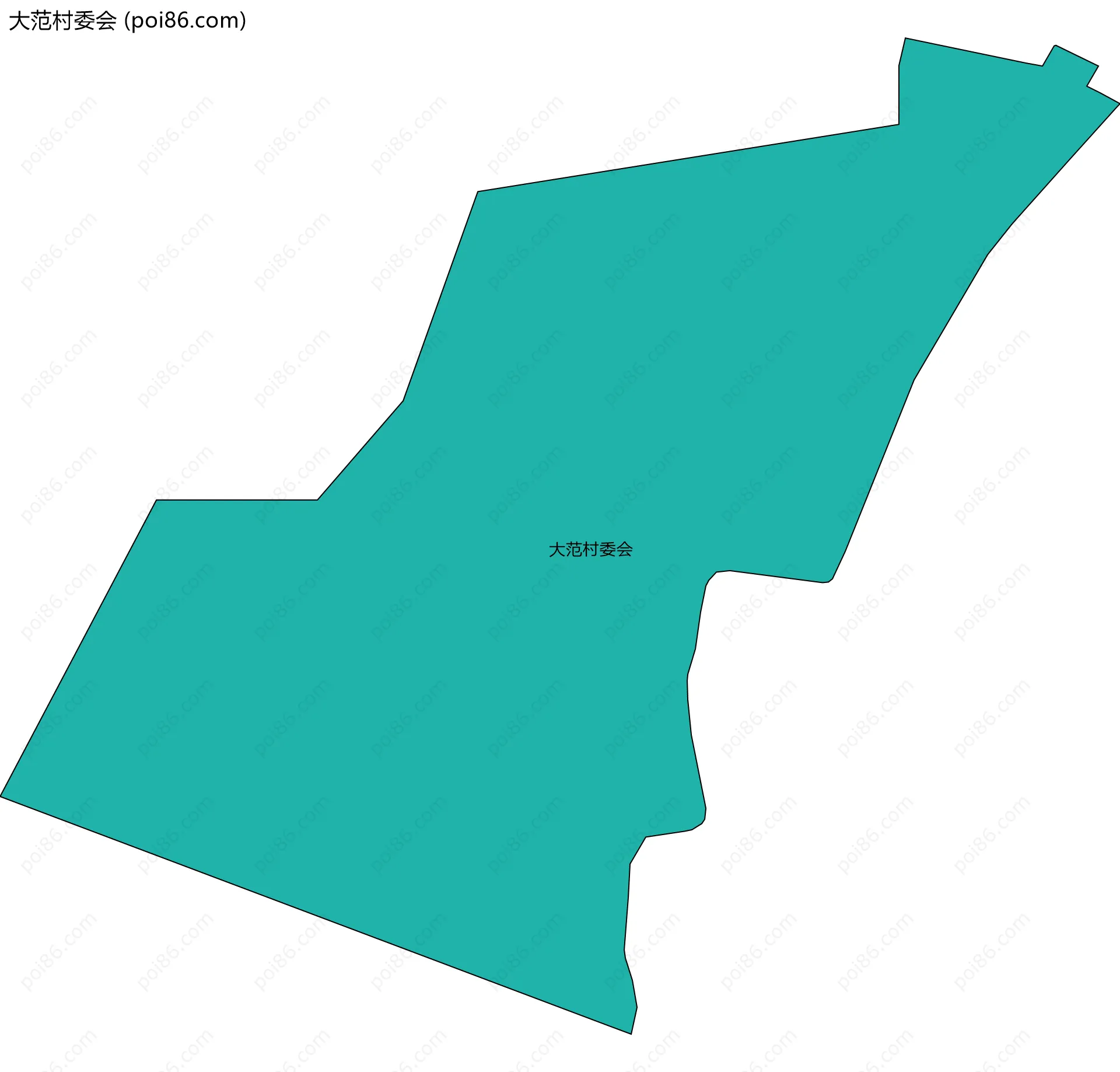 大范村委会边界地图