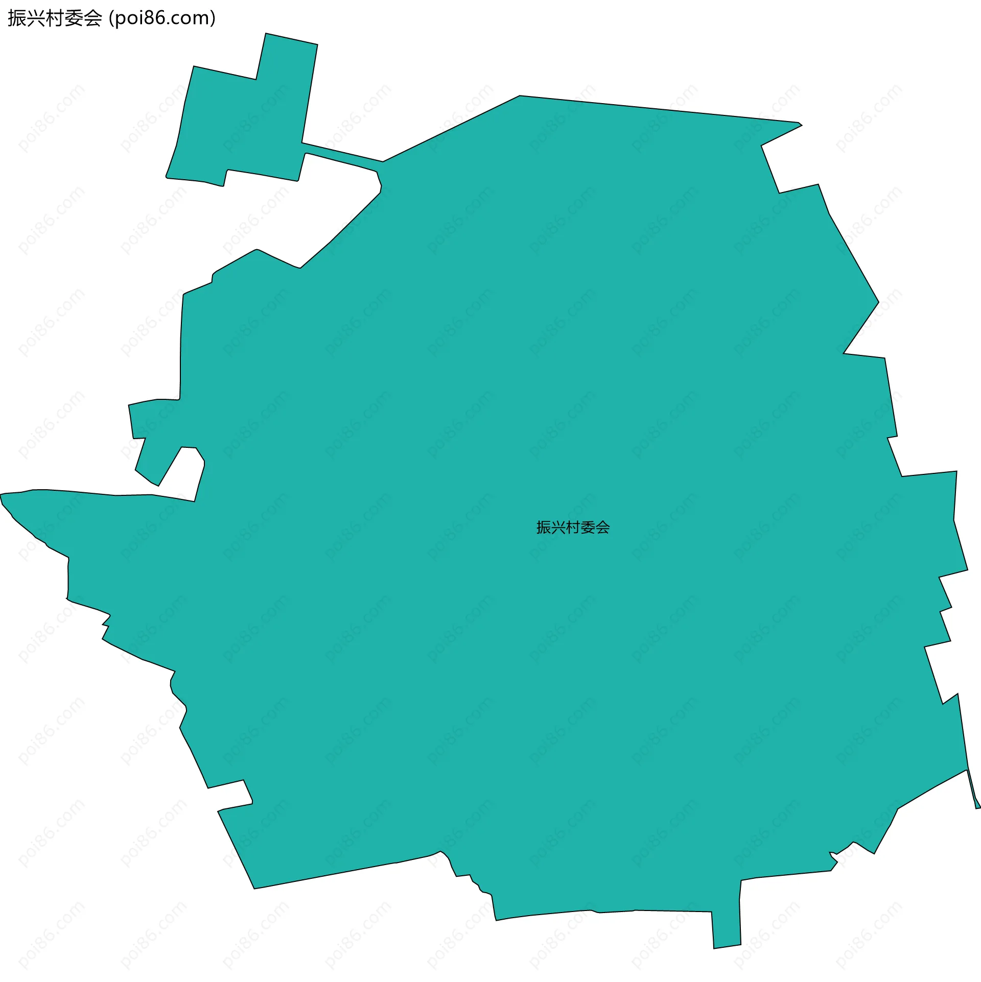 振兴村委会边界地图